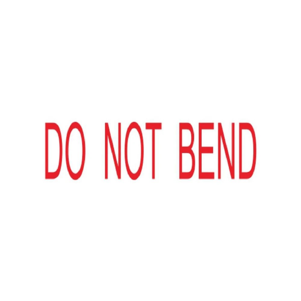 2 Deskmate Do Not Bend Stamp Red, 2 of 2