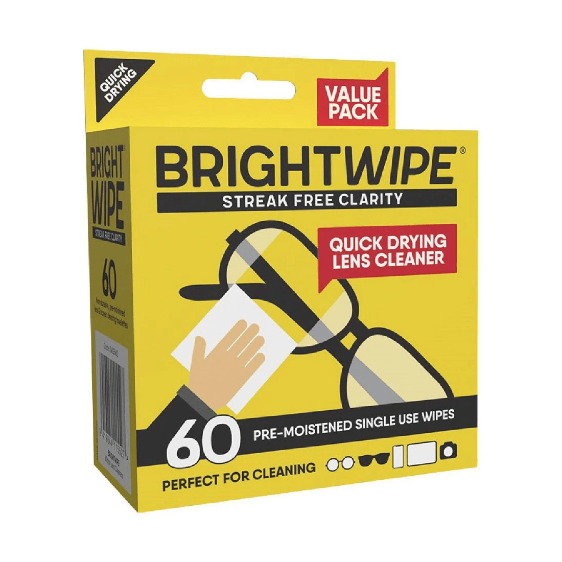 4 Brightwipe Lens Cleaner Wipes 60 Pack, 4 of 4