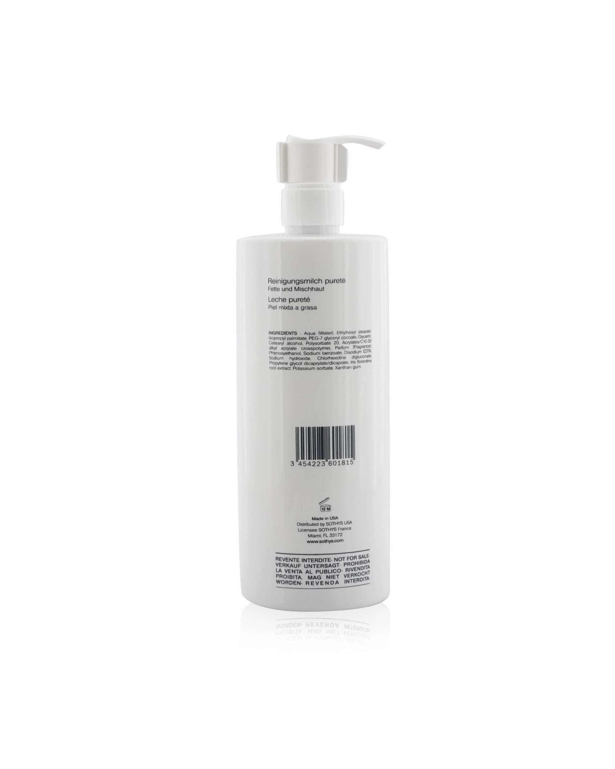 3 Sothys Purity Cleansing Milk - For Combination to Oily Skin , With Iris Extract (Salon Size)  500ml/16.9oz, 3 of 3
