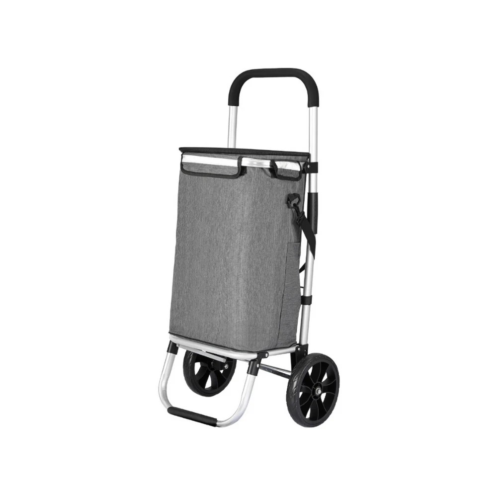 1 Emajin Shopping Trolley Cart 45KG Foldable - Grey, 1 of 1