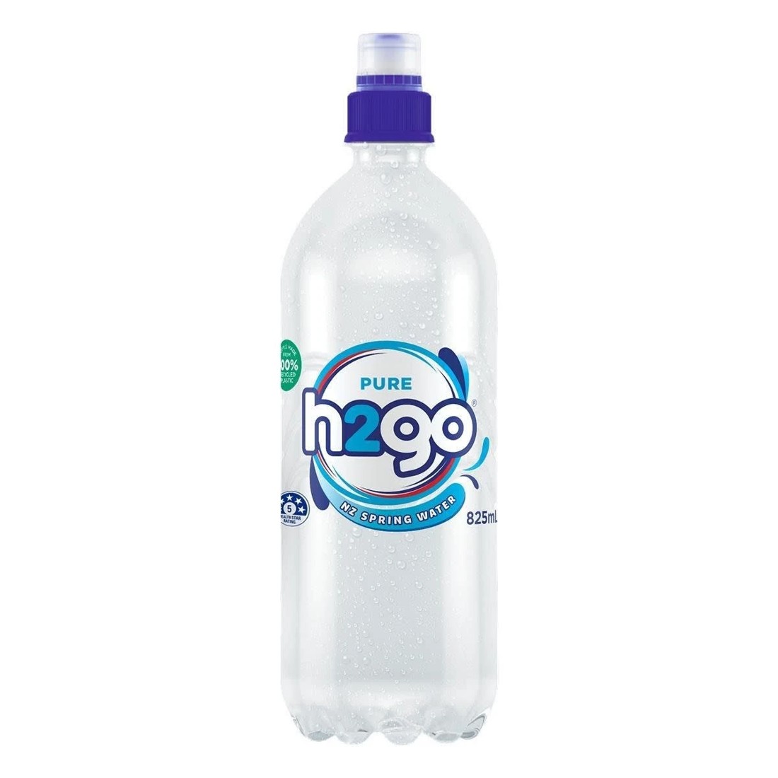 1 H2go Pure NZ Spring Water 825ml, 1 of 2
