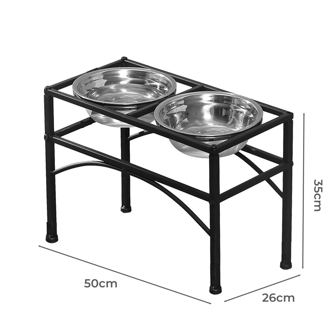 3 Pawz Pet Dual Raised Bowls L, 3 of 6