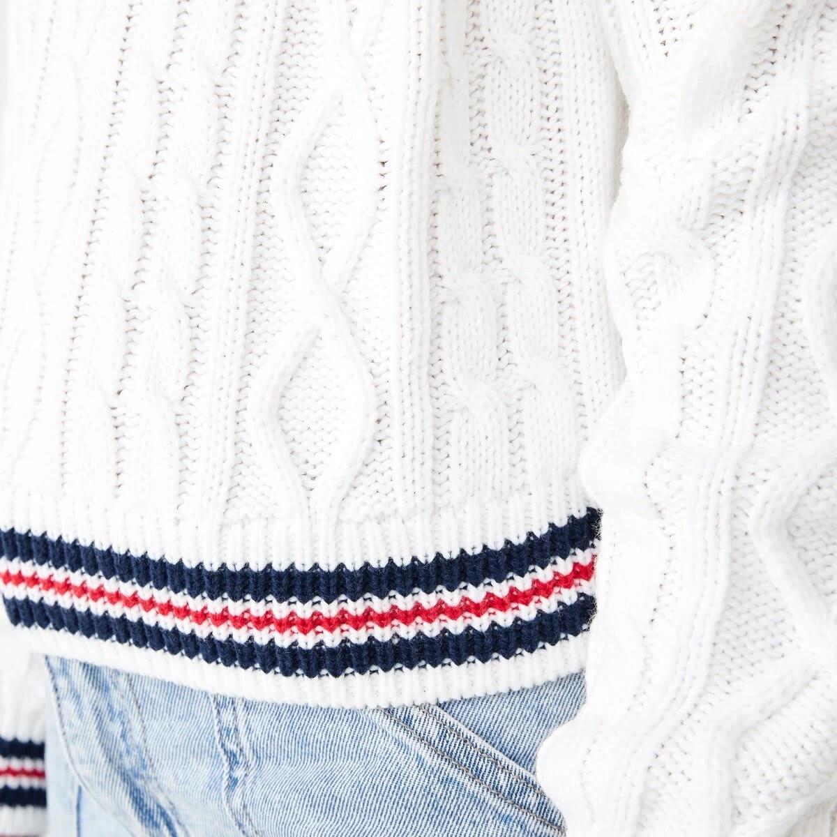 5 Cable Knit Jumper Snw White, 5 of 9
