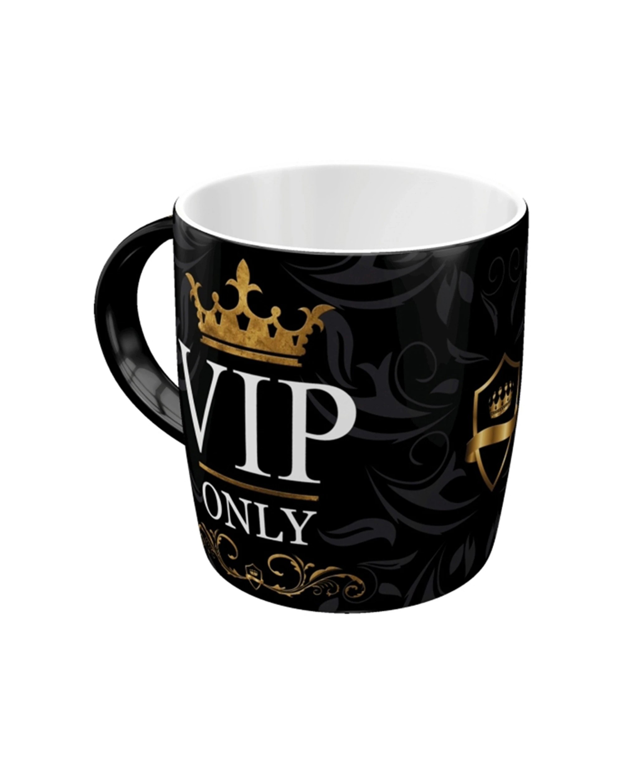 Nostalgic-Art Ceramic Mug 330ml Mug - VIP Only Retro - Black - Kmart