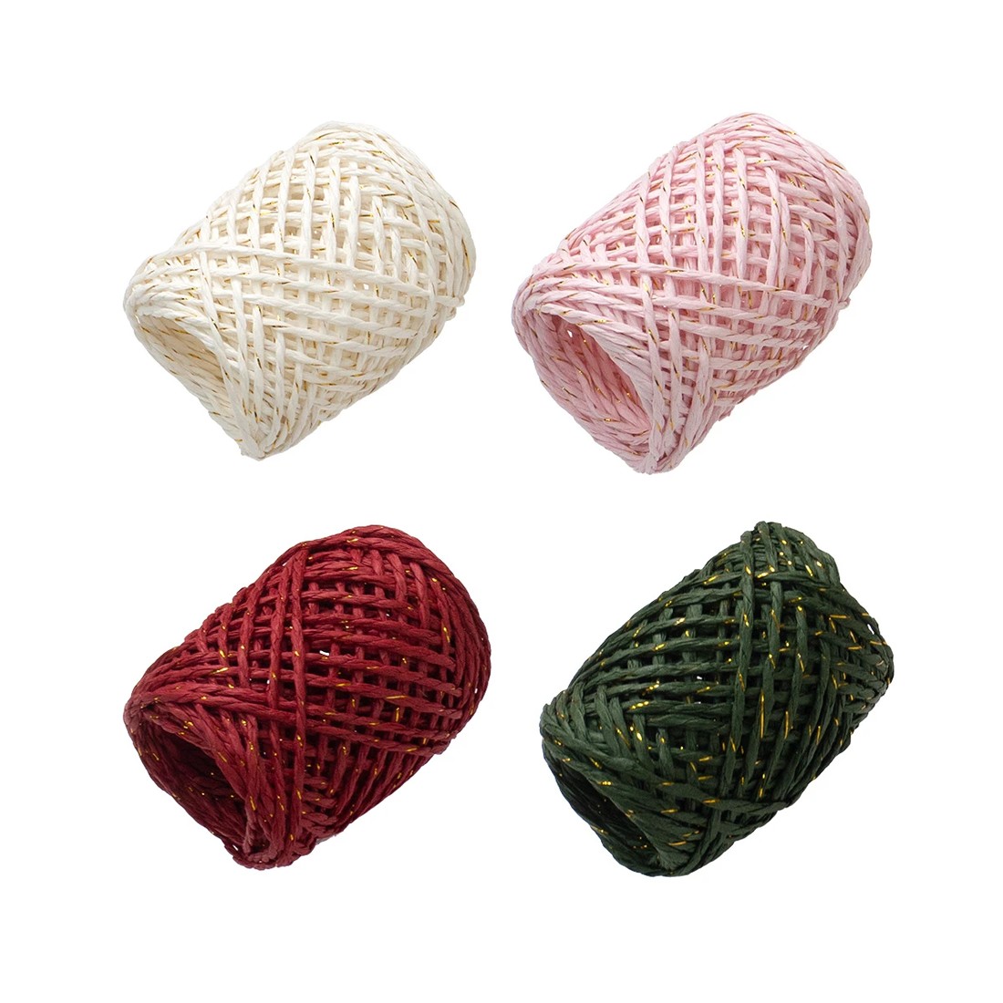 3 Christmas Craft Paper Twine 4 Pack, 3 of 4