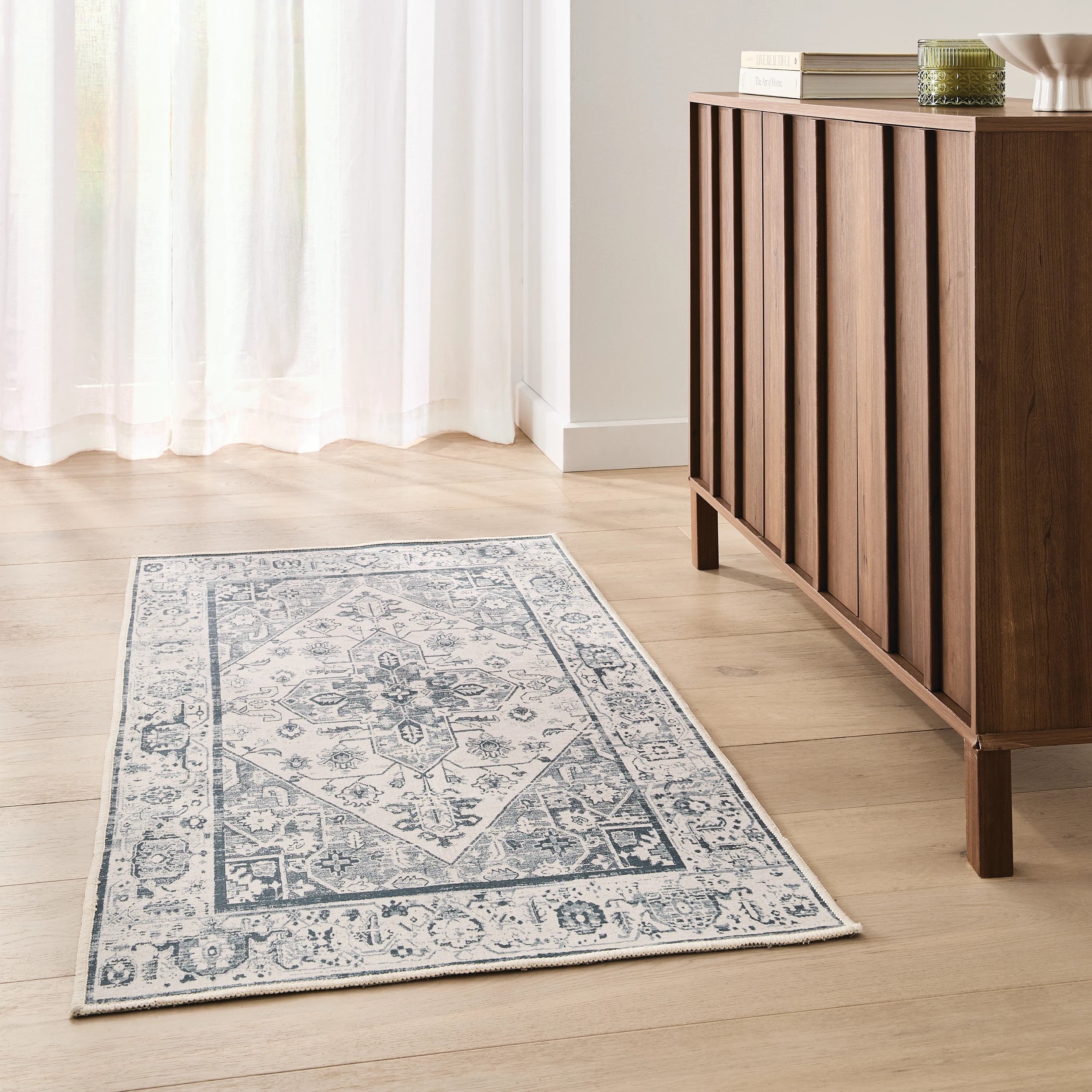 1 Yasmine Washable Rug - Small - 140cm x 70cm, 1 of 6