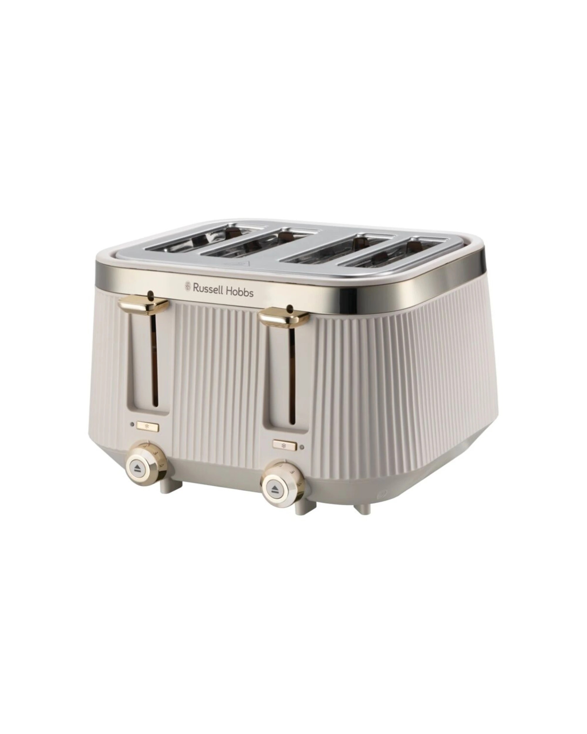 1 Russell Hobbs Bronte 4 Slice Toaster Toast Machine Four Slot Stone Finish - Natural, 1 of 1