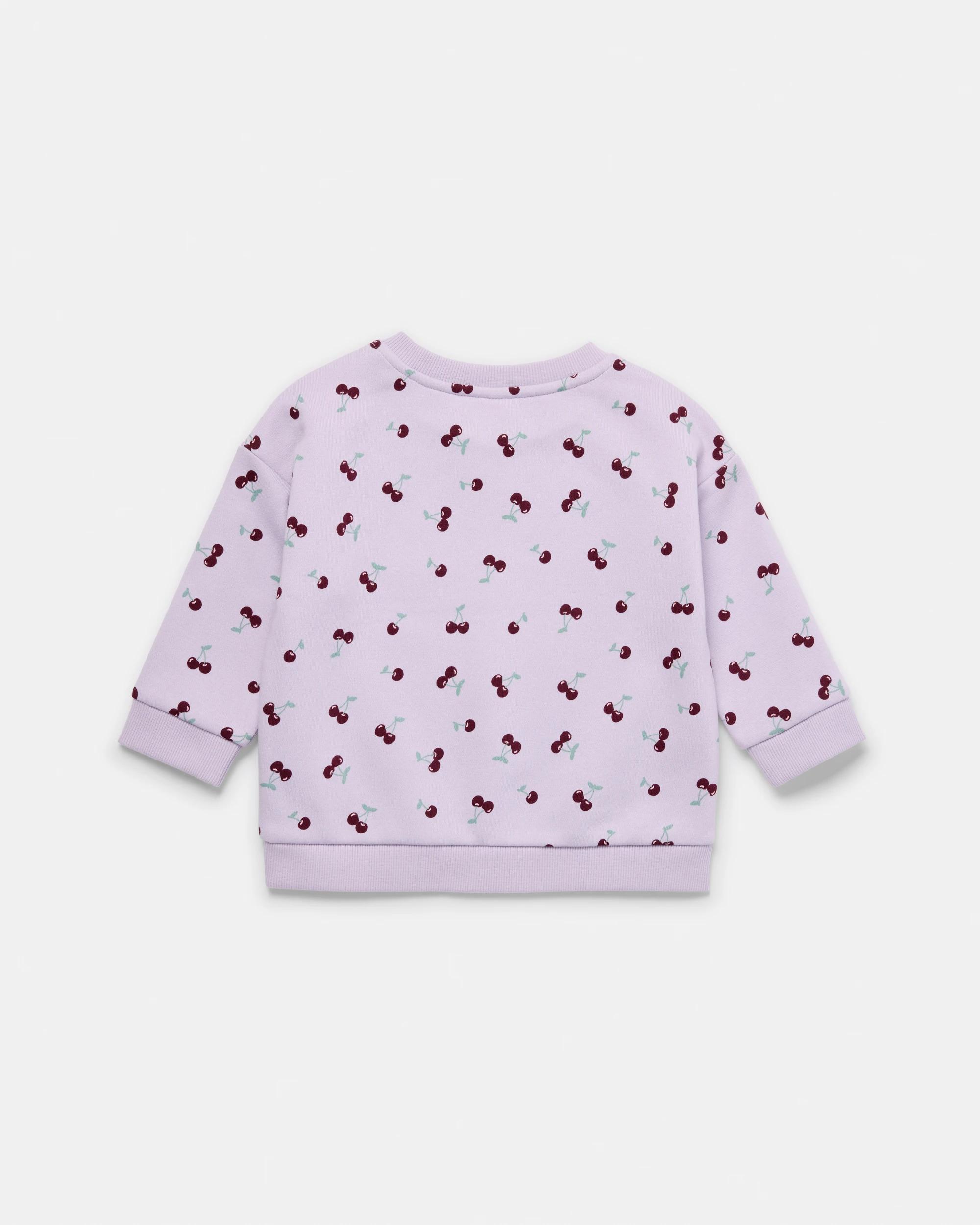 2 Drop Shoulder Sweatshirt Cherries, 2 of 3