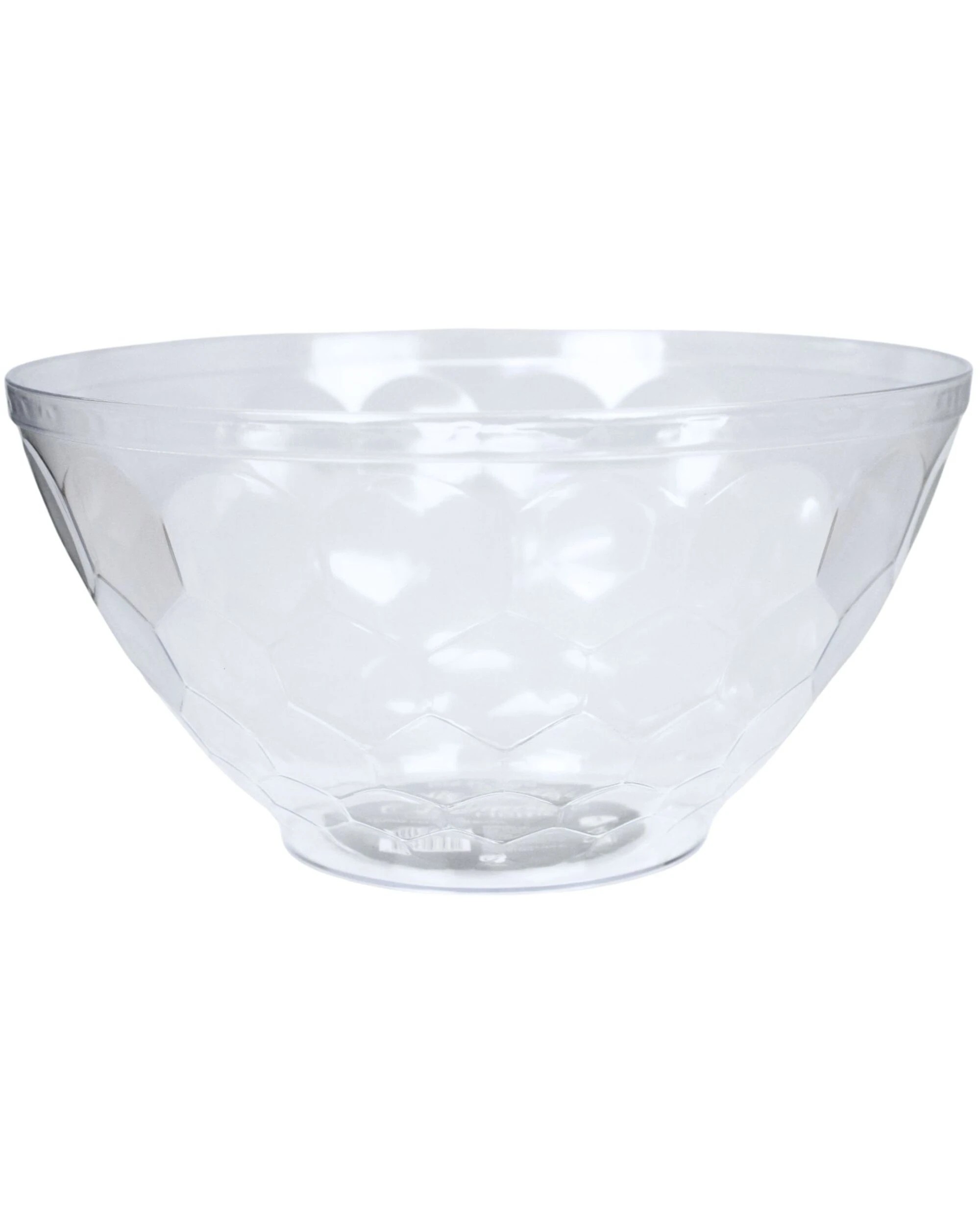 1 Partyware Dimpled Plastic Large Salad Bowl 29cm - Clear, 1 of 2