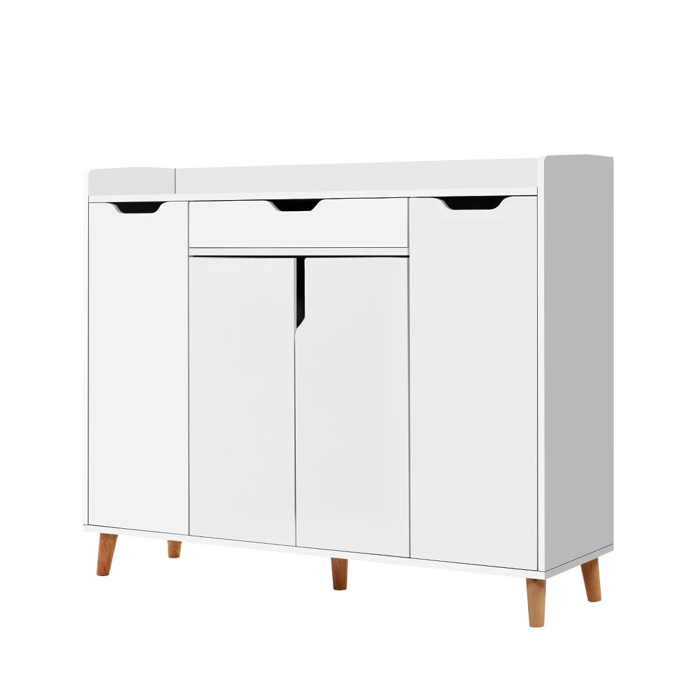 1 Artiss Shoe Rack Cabinet 26 Pairs Adjustable  Cissy - White, 1 of 5