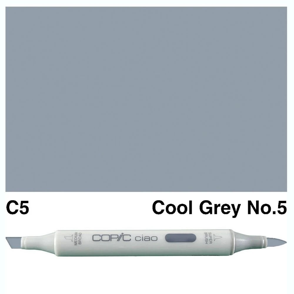 3 Copic Ciao Dual Nib Marker C5 Cool Grey No.5, 3 of 3