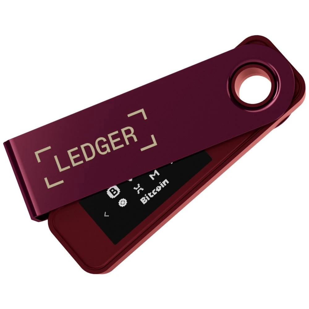 5 Ledger Nano S Plus Crypto Wallet Crimson Magenta, 5 of 5