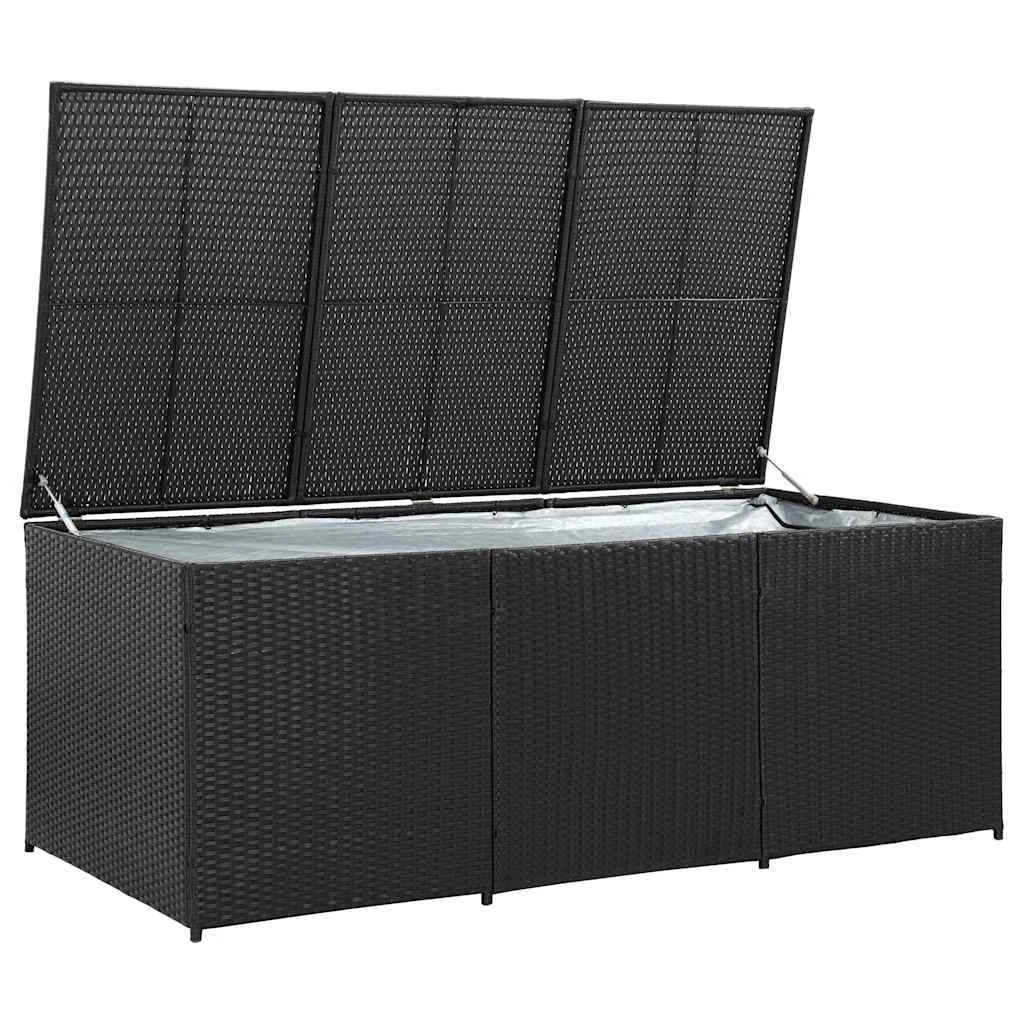 3 vidaXL Outdoor storage box Ample Storage - Black, 3 of 9