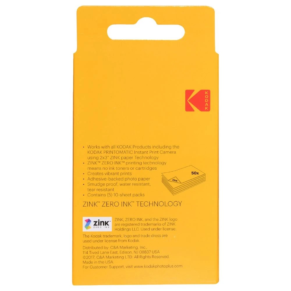 2 Kodak Zink Media Paper 2x3" 20 Pack, 2 of 3