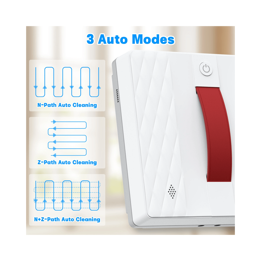 5 Advwin 3800pa Window Cleaner Robot, With Dual Water Spray, Remote & App Control, For Glass Door & Tile, 5 of 7