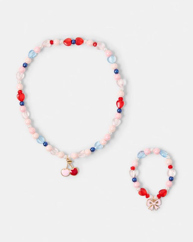 2 Piece Cherry Necklace and Bracelet