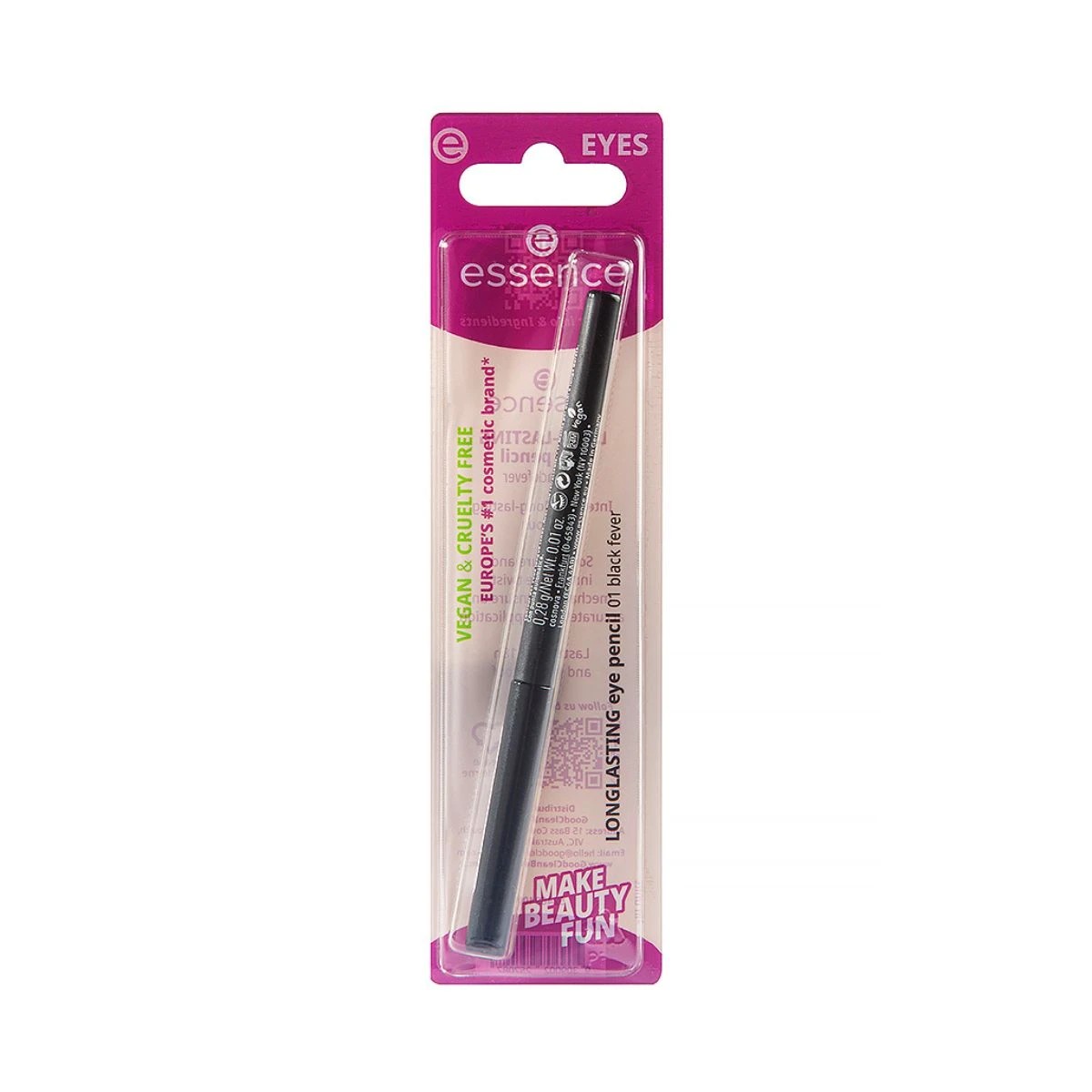 1 Essence Long Lasting Eye Pencil - Black Fever 01, 1 of 9