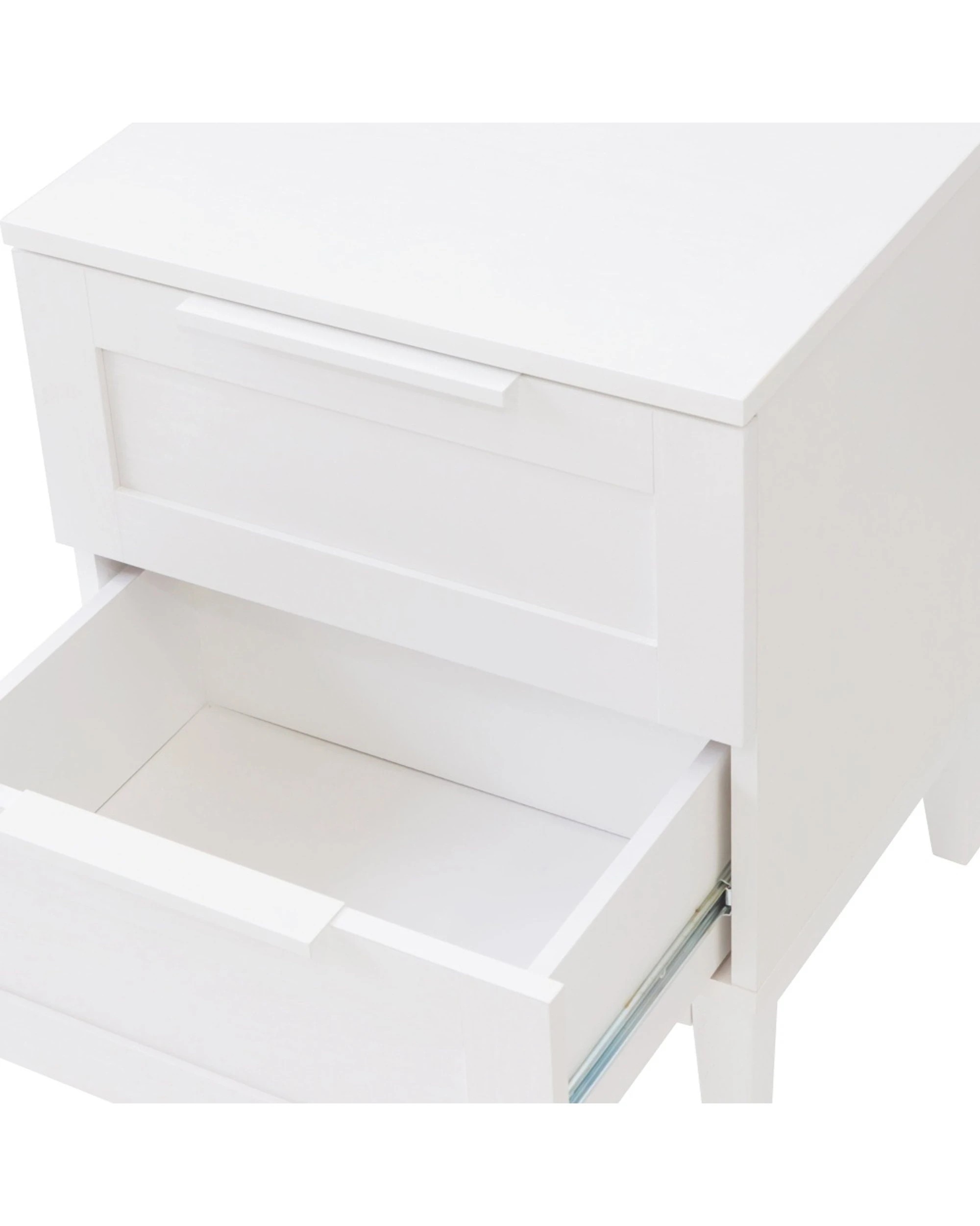 7 Alpine Bay Tenley Bedside Table 2 Drawer - White, 7 of 9