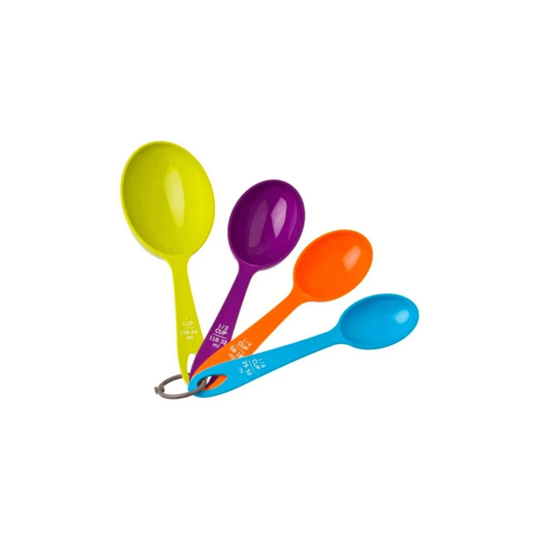 1 Appetito 4pc Measuring Cups Set For Home Cooking Kitchen Measuring Tools
 - Multi, 1 of 3