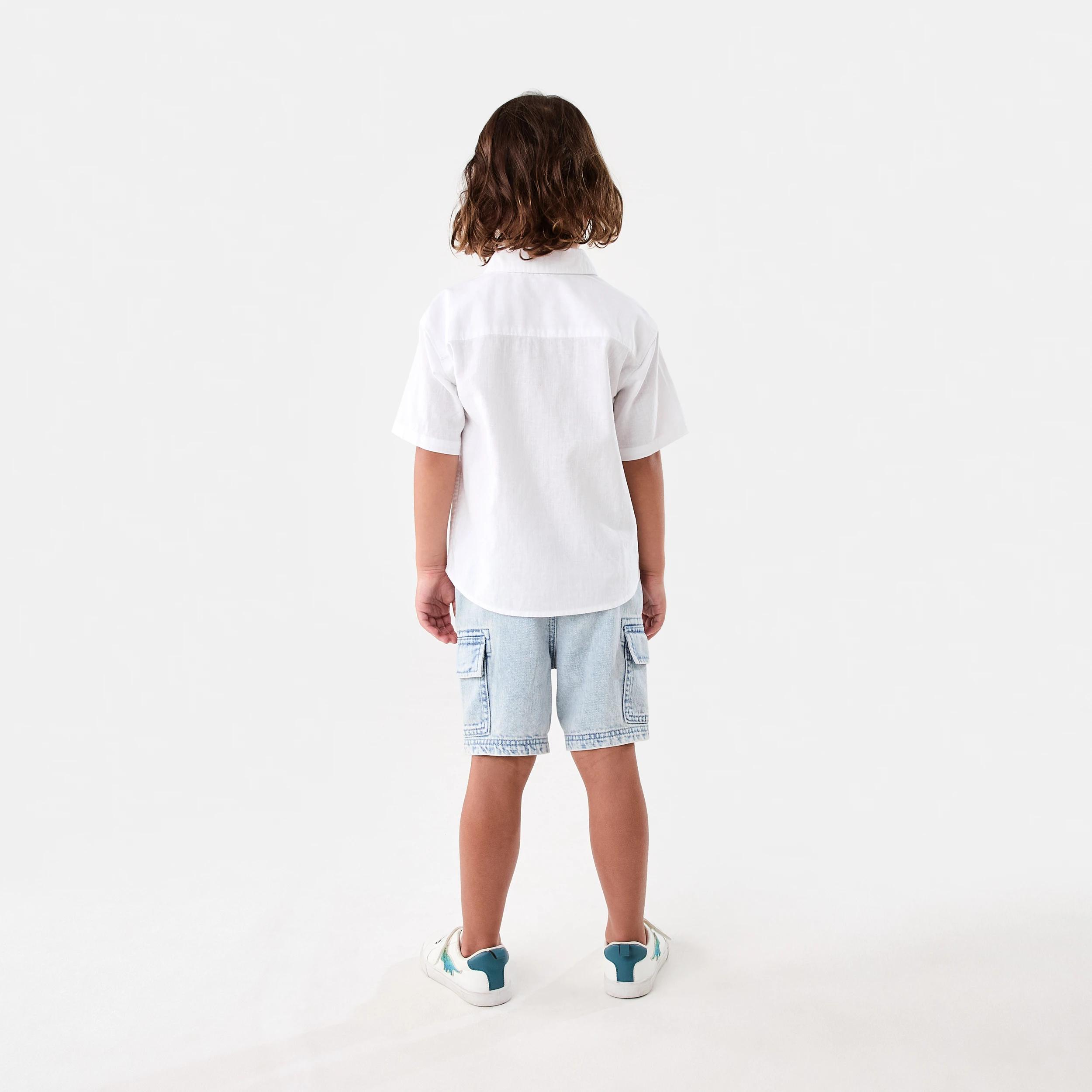 7 Linen Blend Shirt WHITE, 7 of 7