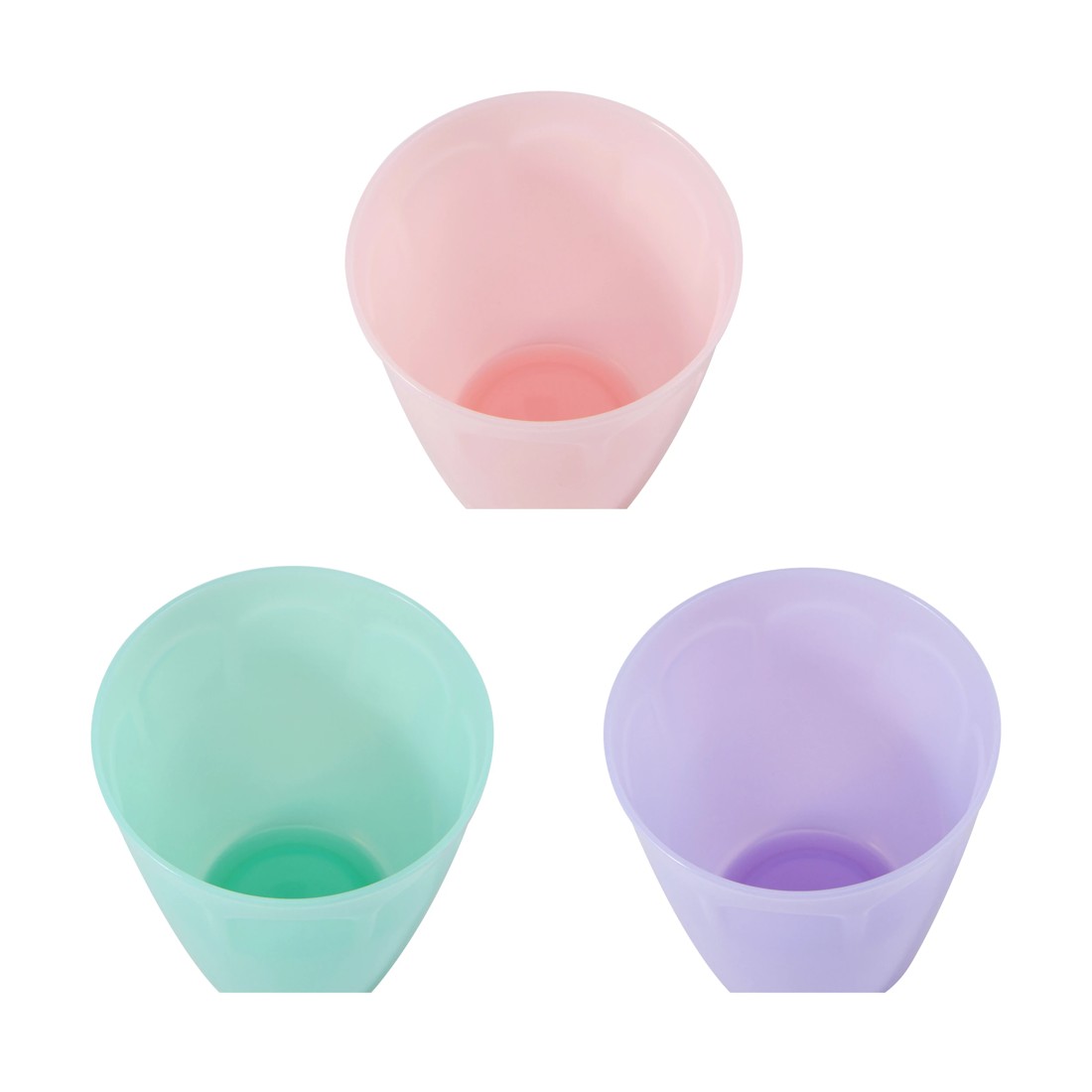 3 6 Piece Reusable Pastel Coloured Cups - Assorted, 3 of 4
