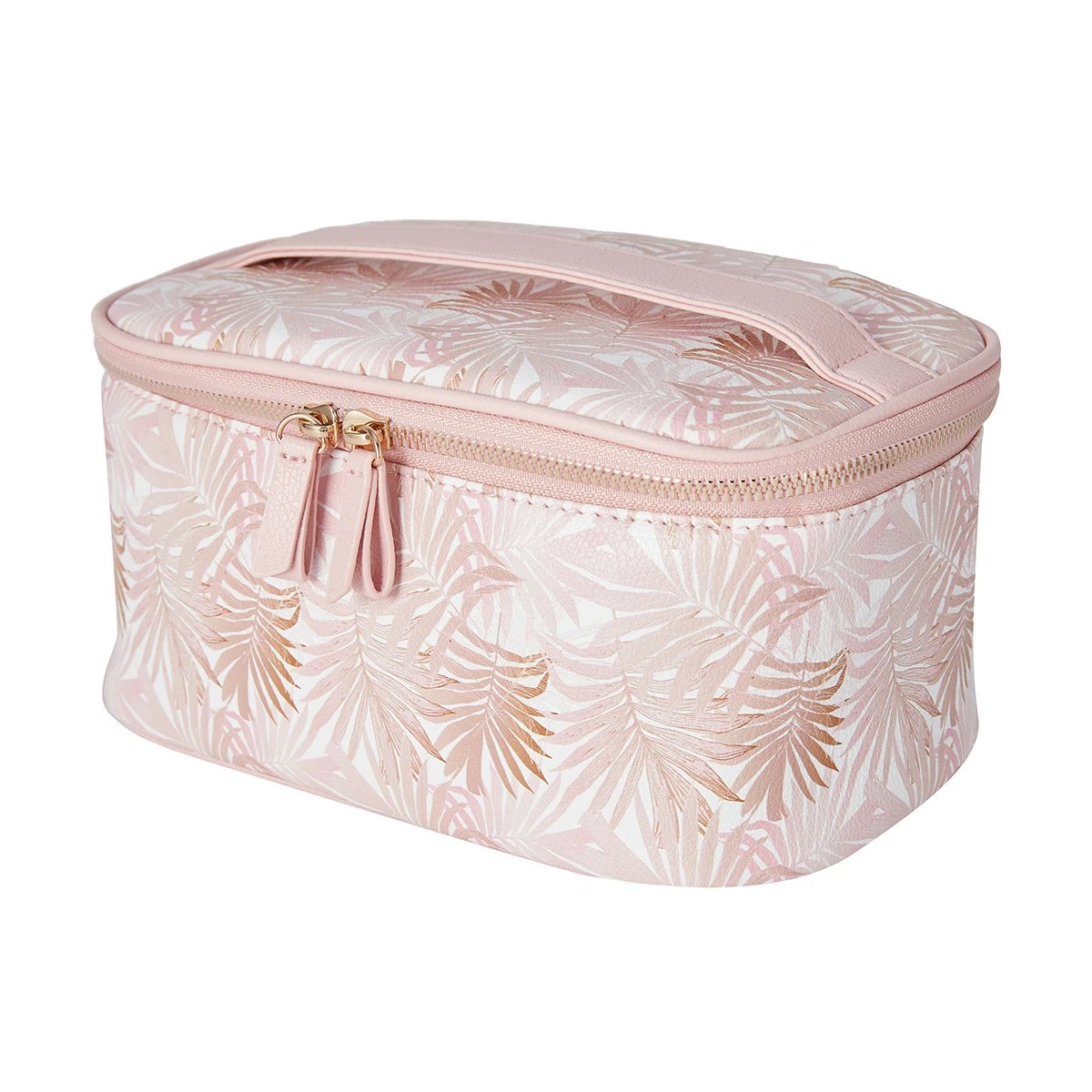 1 OXX Cosmetics Makeup Bag - Pink Palm, 1 of 7