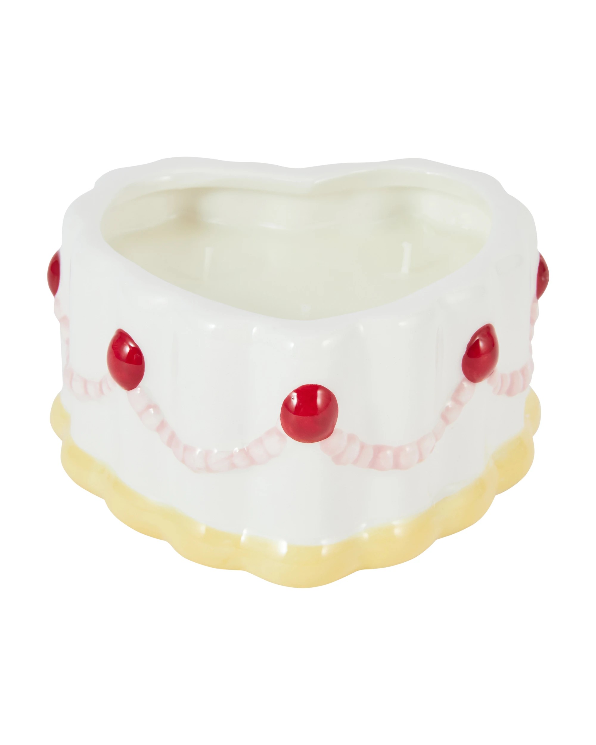 2 Ceramic Heart Tea Cake Candle, 2 of 6