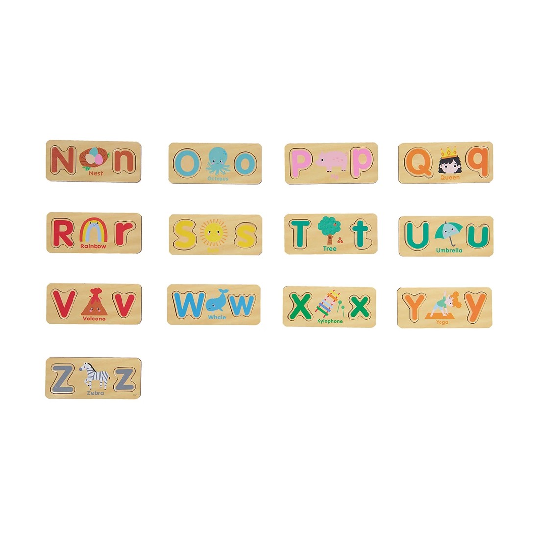 6 Wooden ABC Matching Puzzle Set, 6 of 8
