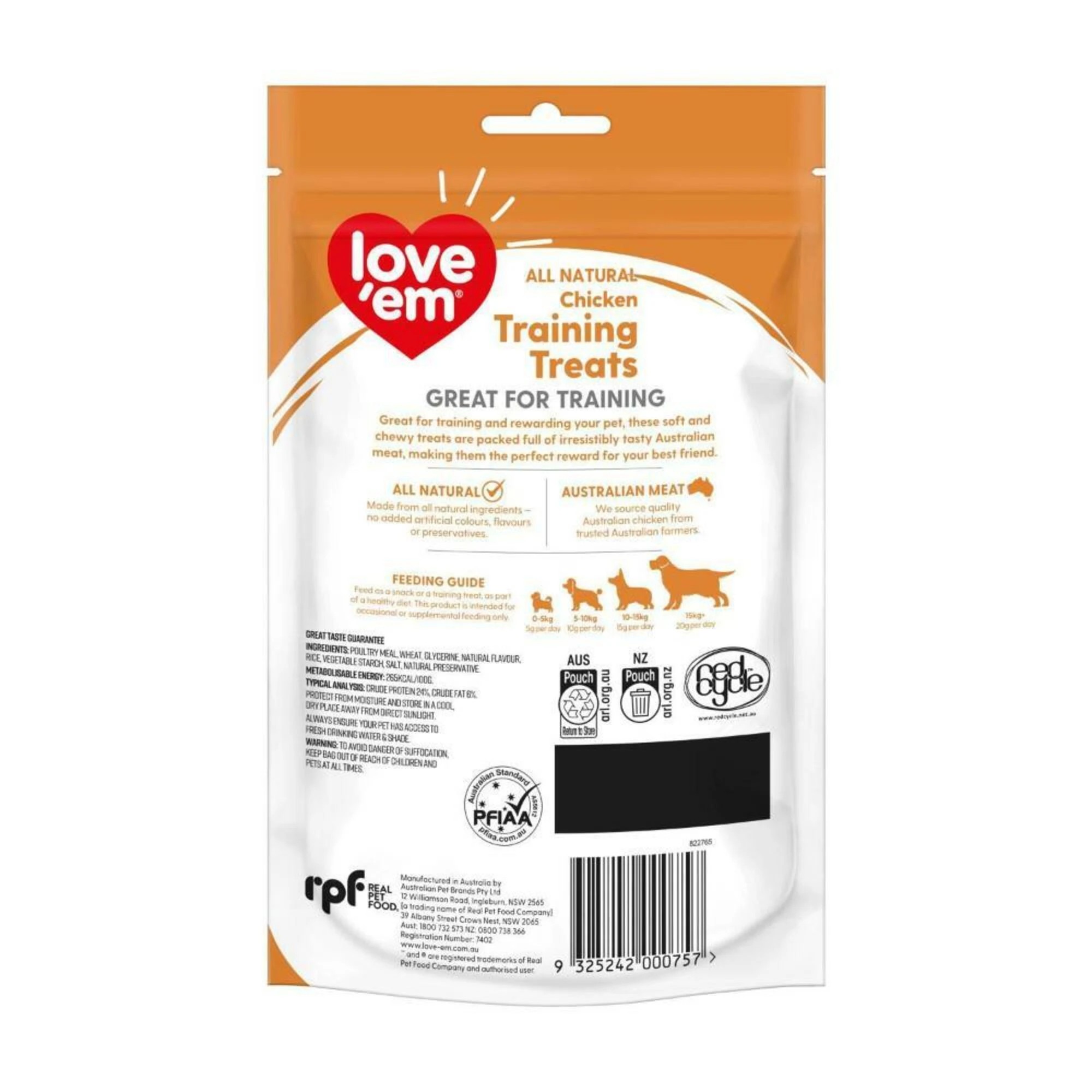 2 Love Em Chicken Training Treats 200g 5pk, 2 of 2