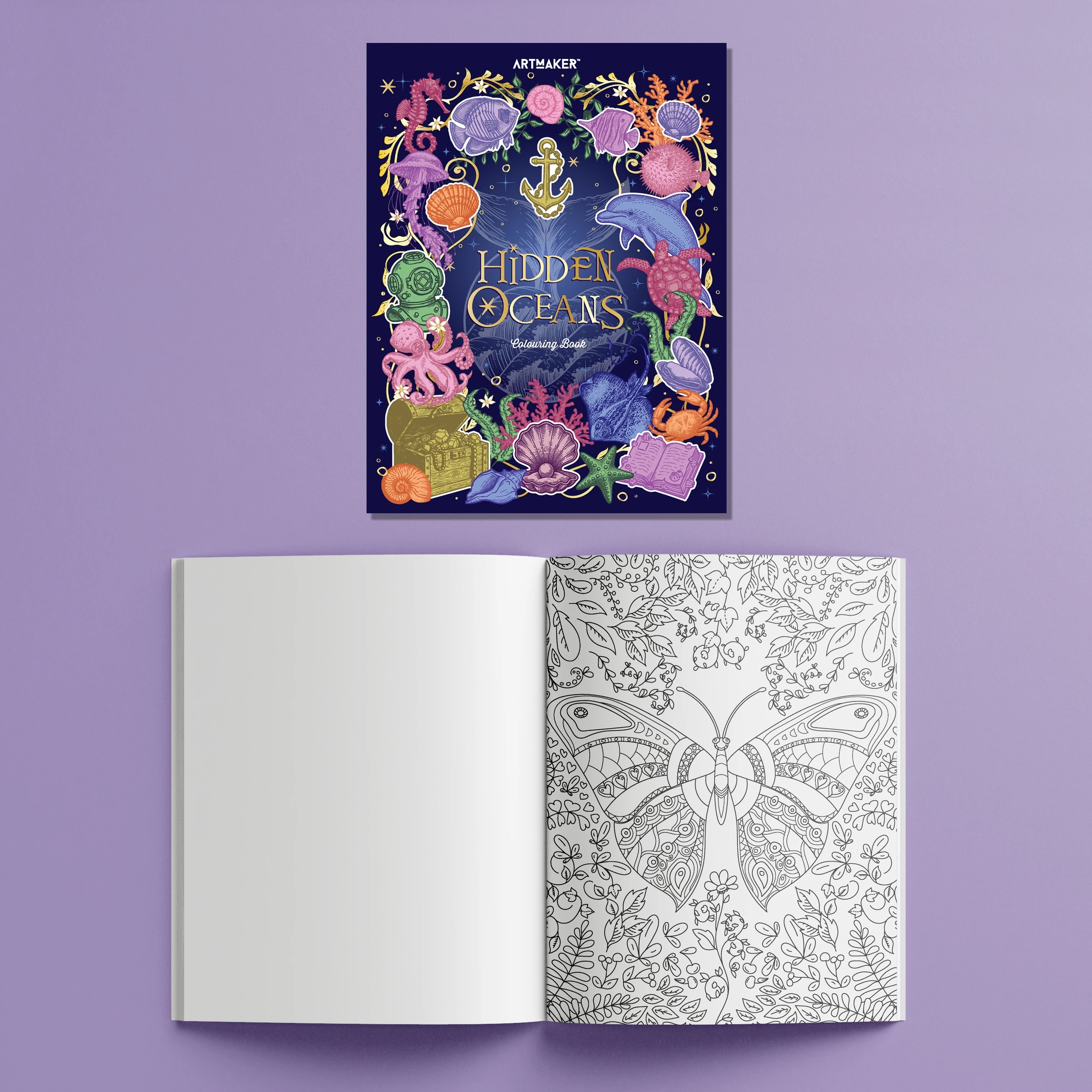 Art Maker Ultimate Hidden Wonders Colouring Case - Book - Kmart