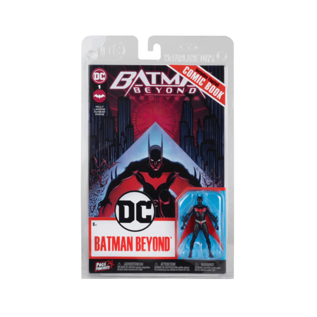 1 McFarlane Toys DC Page Punchers Batman Beyond: Neo Year Batman Beyond 3 inch Action Figure with Comic Book, 1 of 8