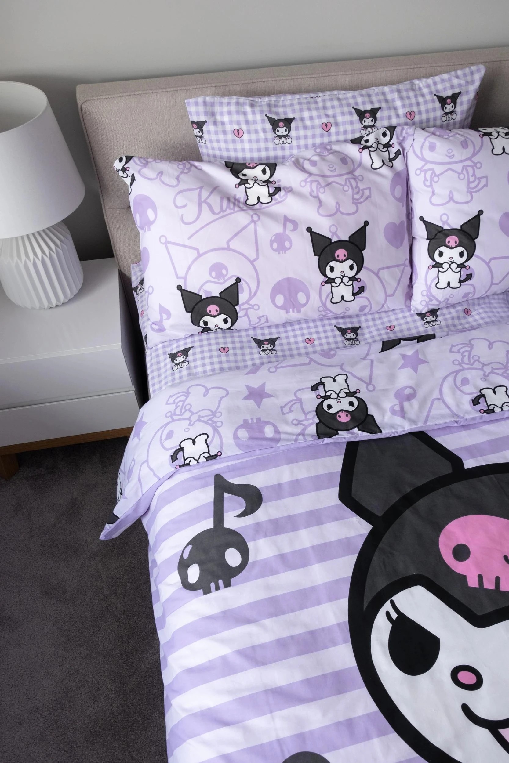 3 Hello Kitty Kuromi Kids Quilt Cover Set - Double Bed - Purple, 3 of 5