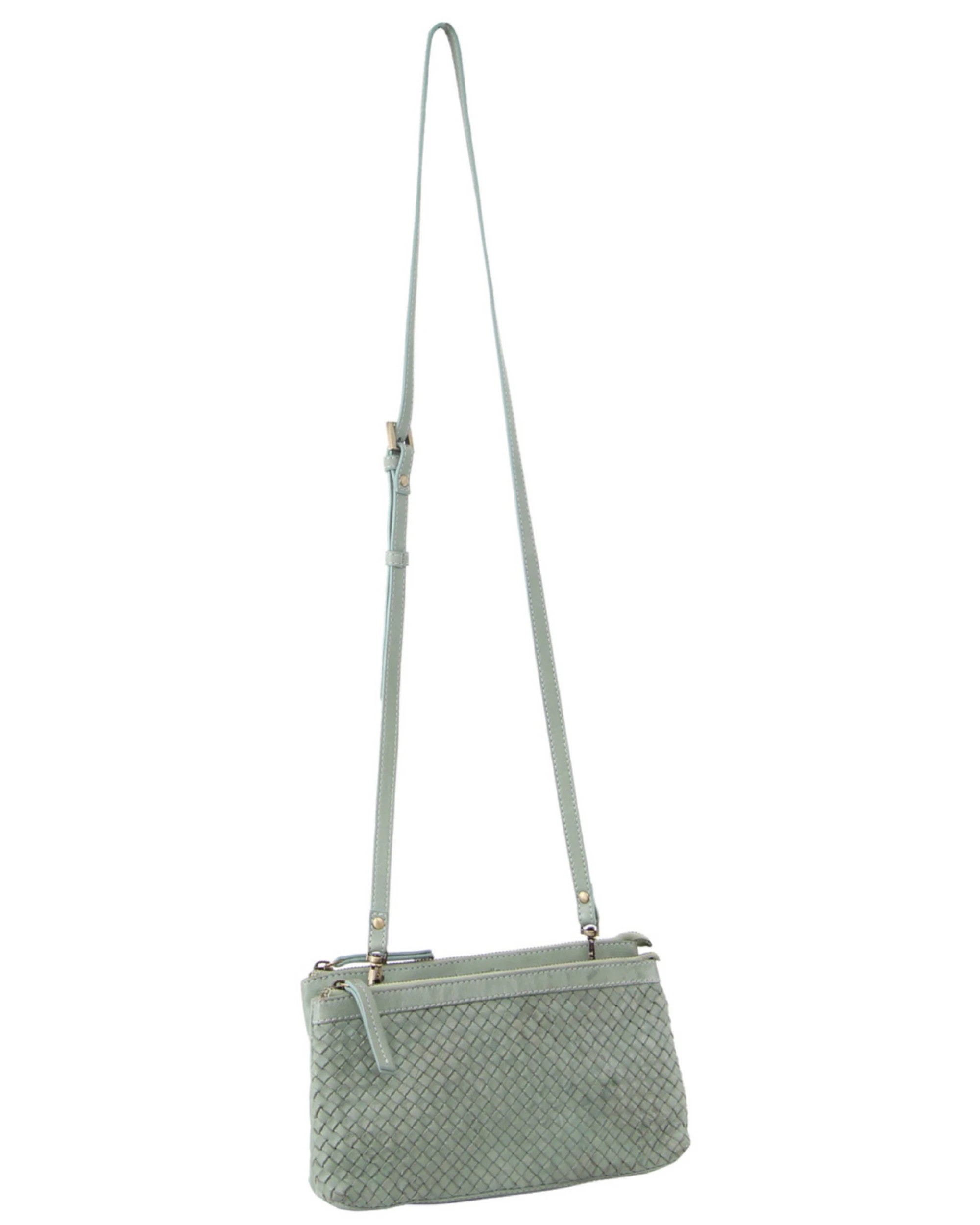 4 Pierre Cardin 3 Pack Womens Woven CrossBody Bag in Mint Green, 4 of 7