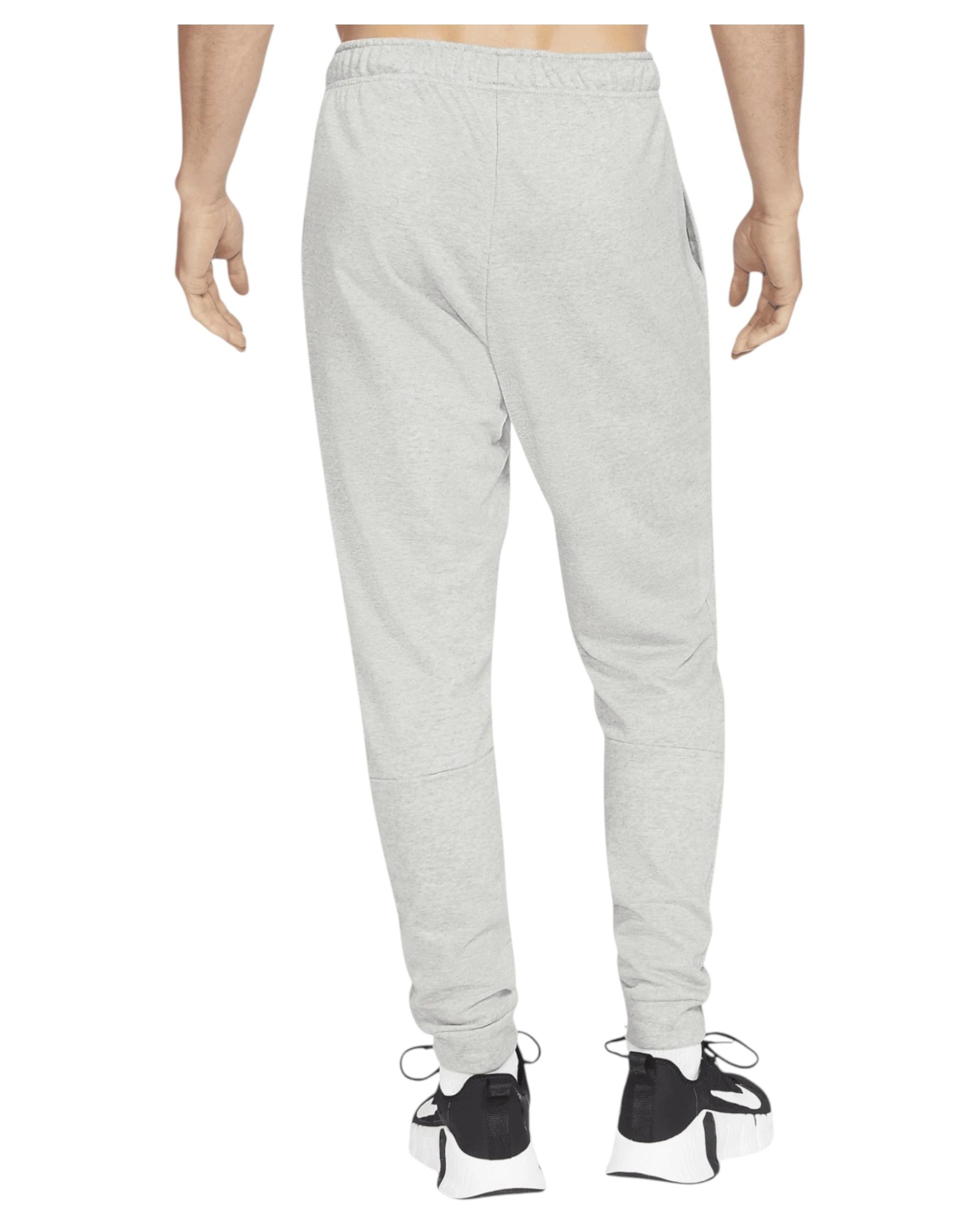 5 Nike Mens Dri-FIT Taper Fitness Fleece Trousers Grey Trackies Grey, 5 of 6
