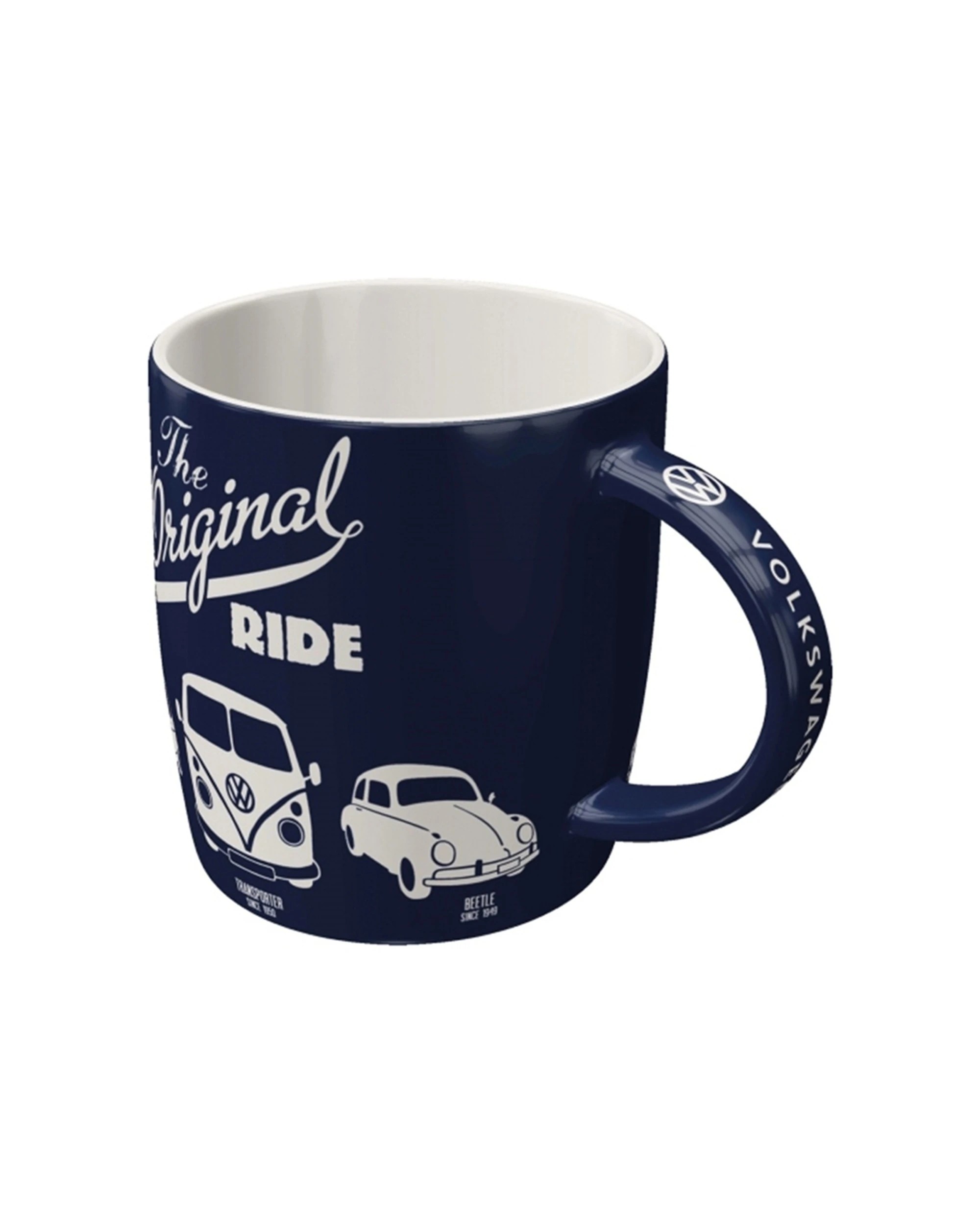 3 Nostalgic-Art 4PK Ceramic Mug 330ml Retro Design - VW The Original Ride - Black, 3 of 5