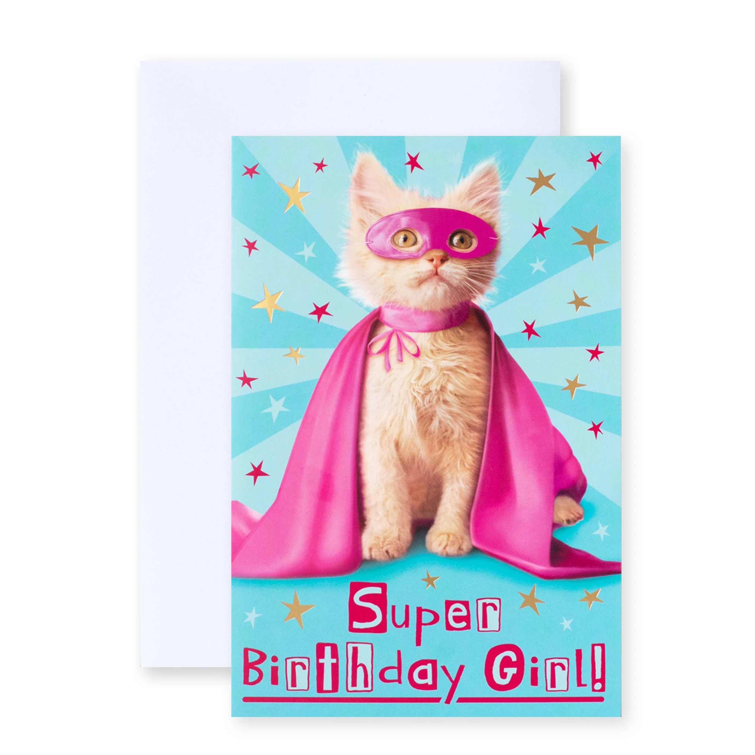 4 12 Pack Hallmark Birthday Cards - Super Cat and Birthday Girl, 4 of 4