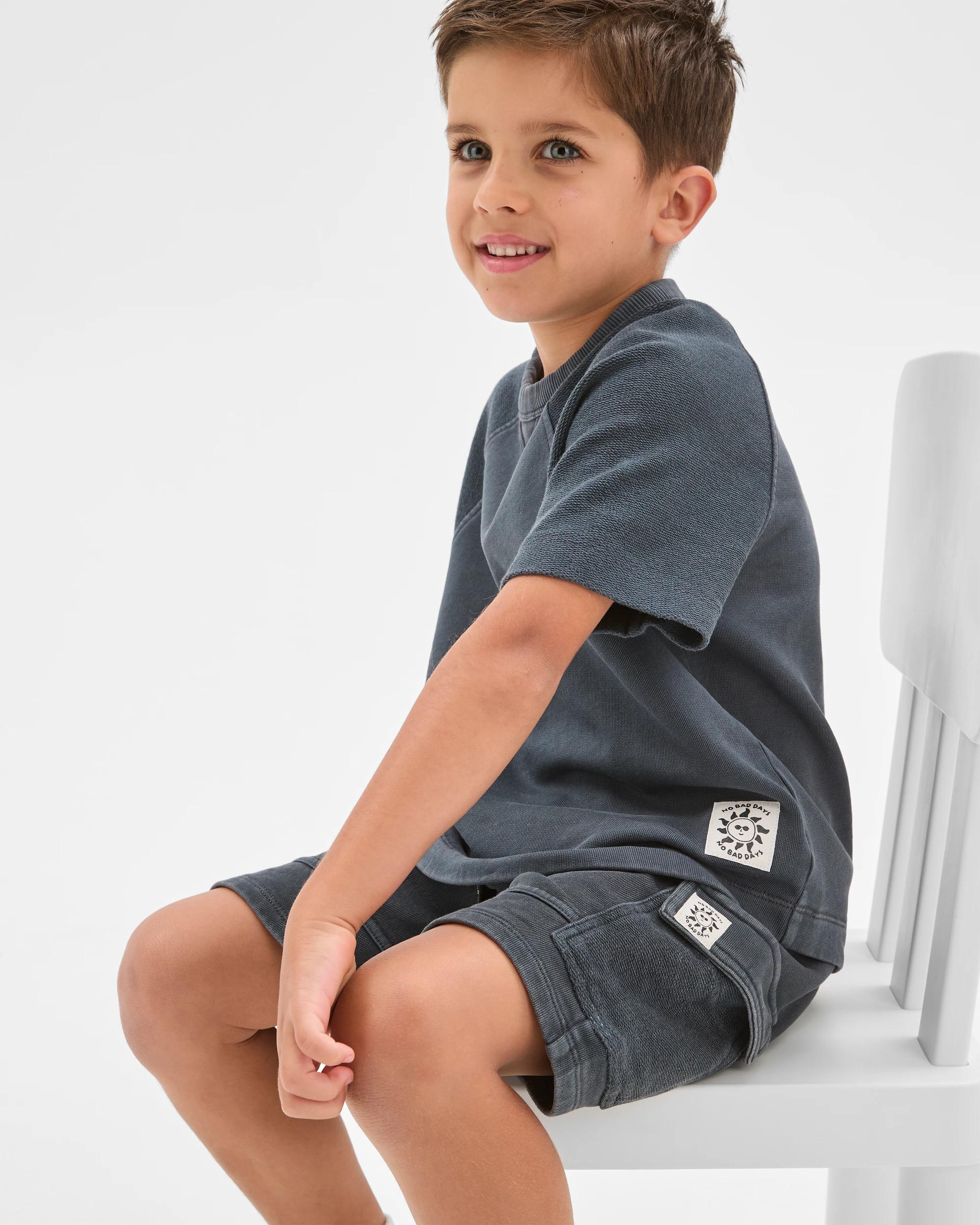 2 Target Kids Australian Cotton Washed Shorts PHANTOM, 2 of 6