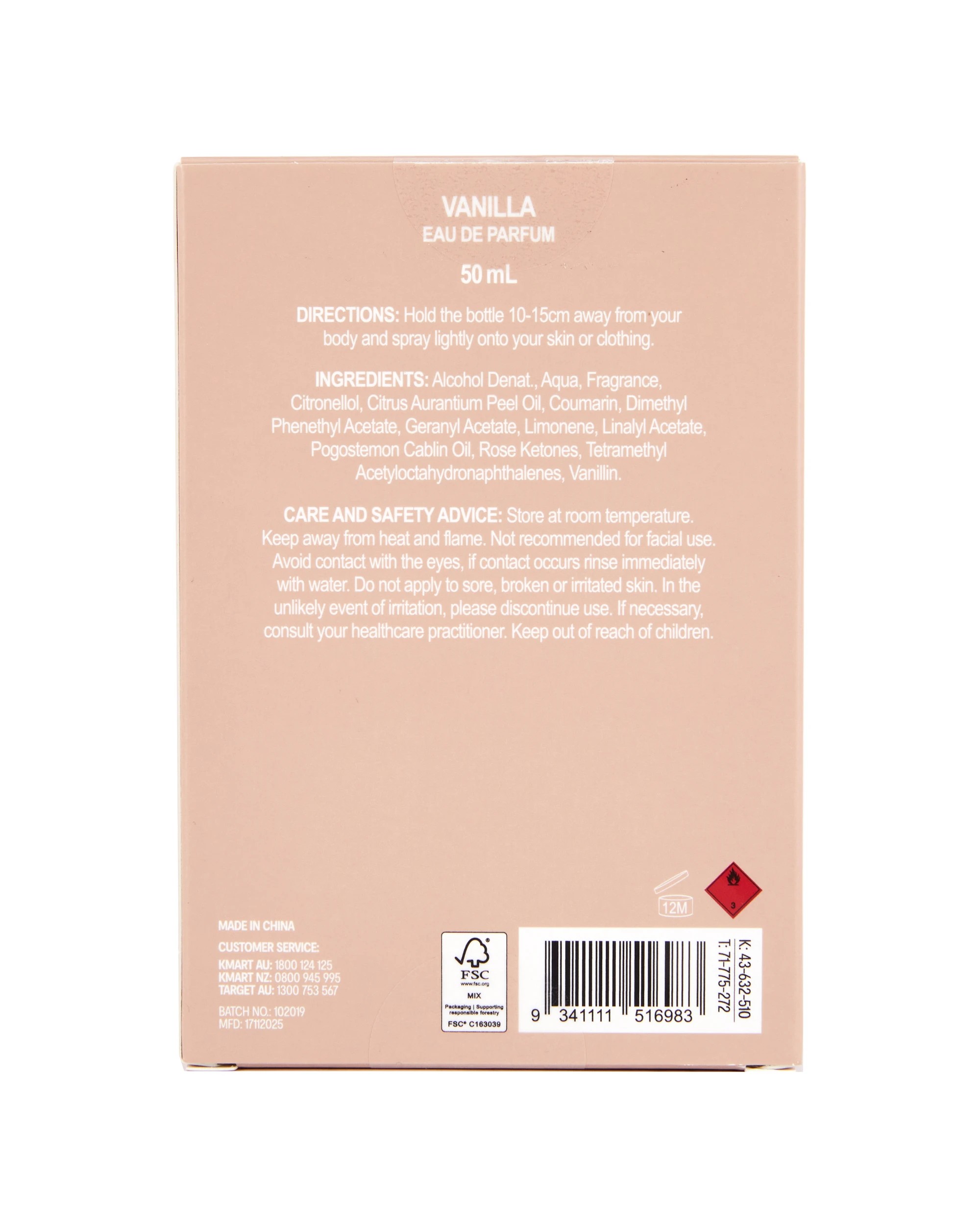 6 OXX Fragrance Vanilla Eau De Parfum 50ml, 6 of 6