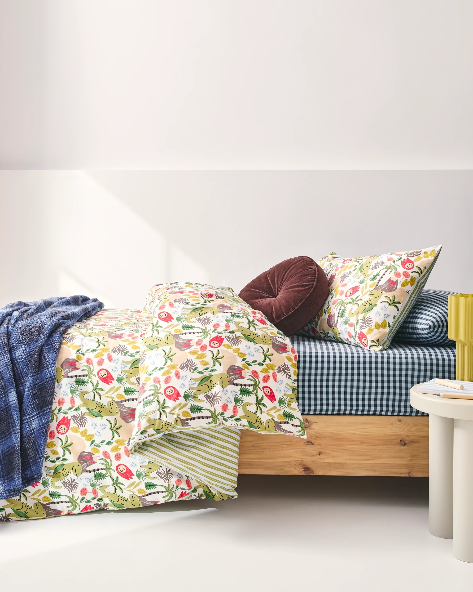 1 Target Dinosaur Australian Cotton Quilt Cover Set - Double Bed - Green, 1 of 10