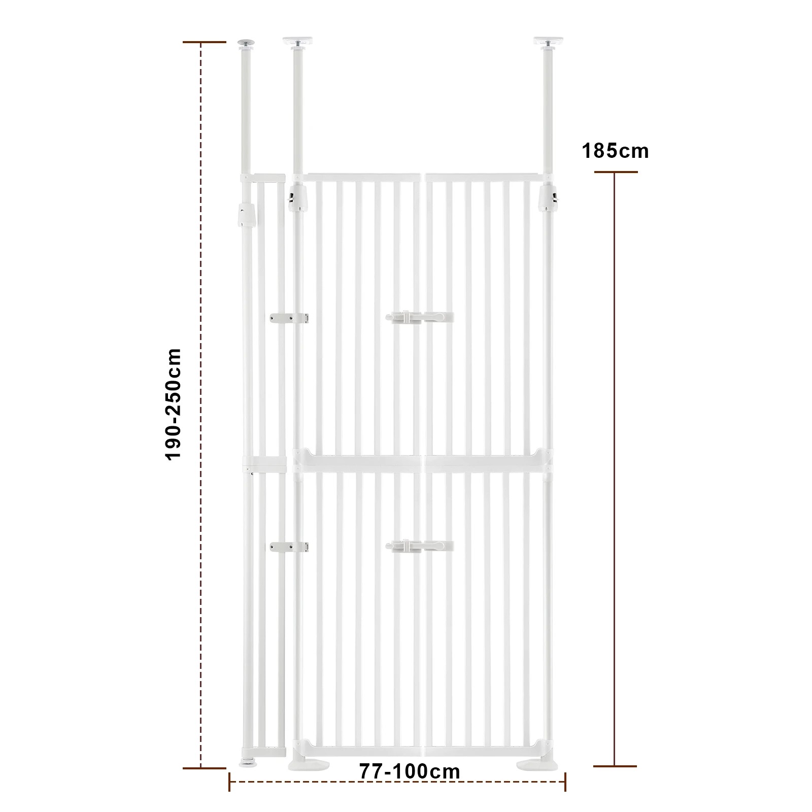1 Pet Scene Retractable Safety Gate Pet Dog Cat Extra Tall, 1 of 6