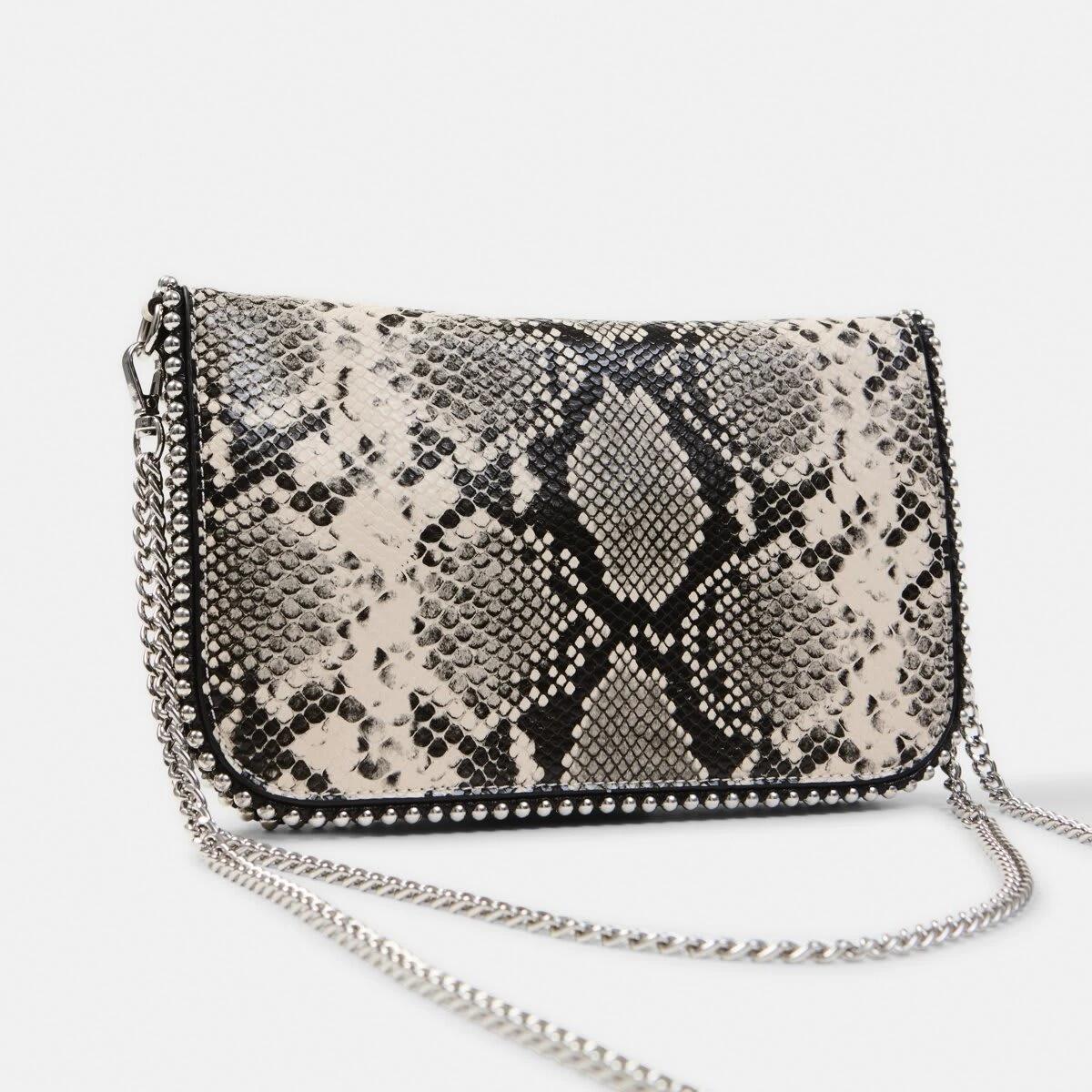 2 Metal Trim Crossbody Bag Snake, 2 of 6