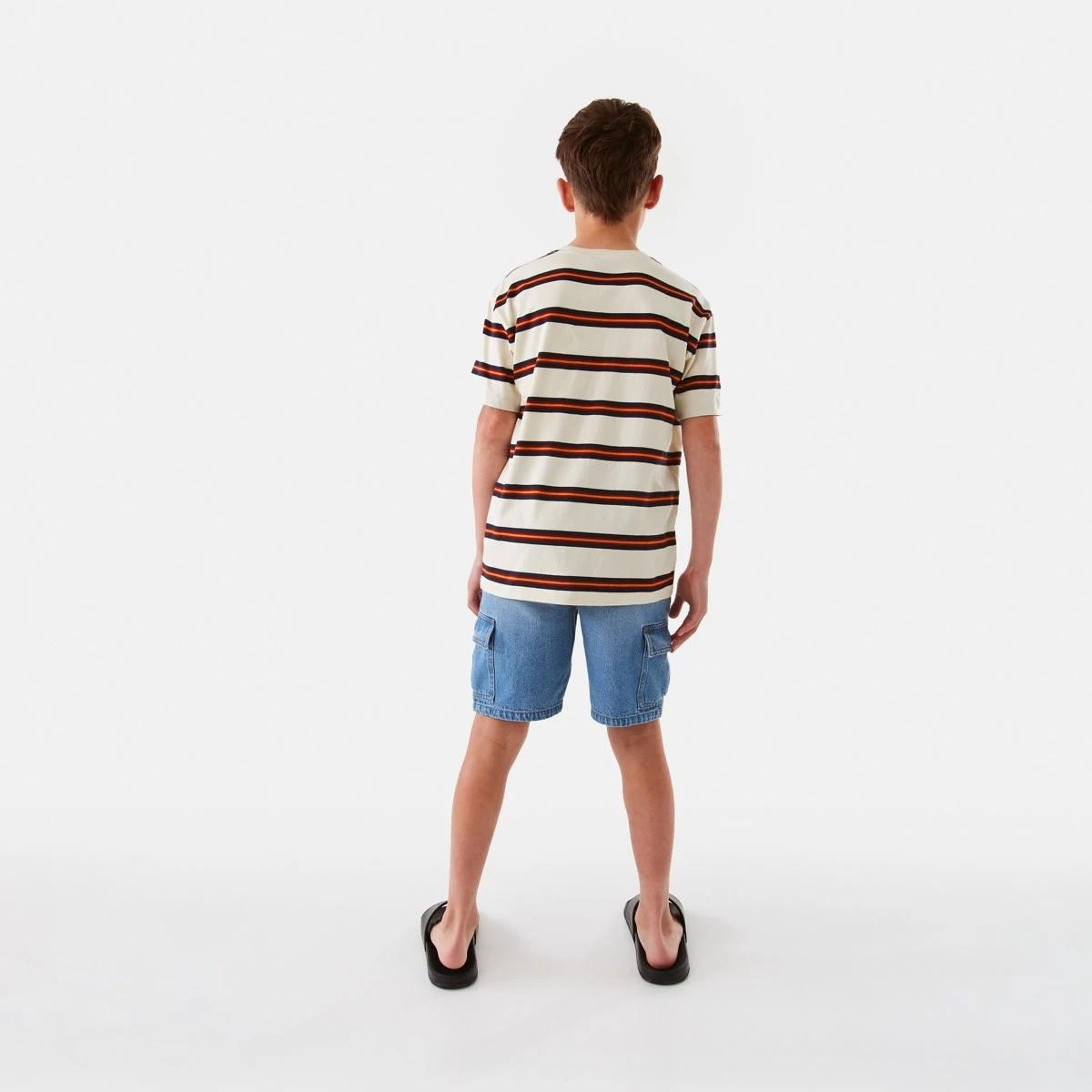 6 Short Sleeve Stripe T-shirt Bge Rtrstr, 6 of 8