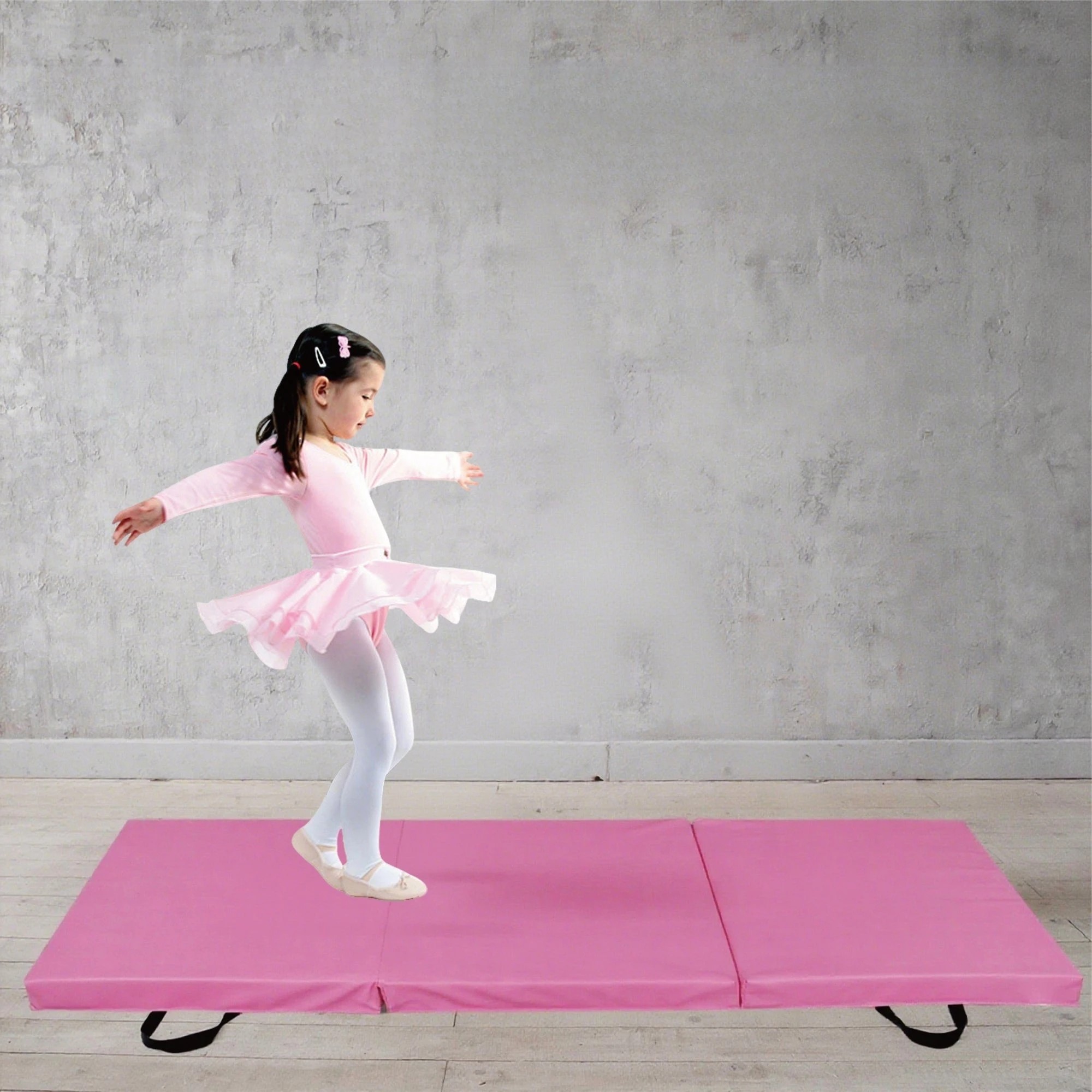 6 Fitness Master Folding Exercise Floor Mat Dance Yoga Gymnastics Training Home Pu, 6 of 10