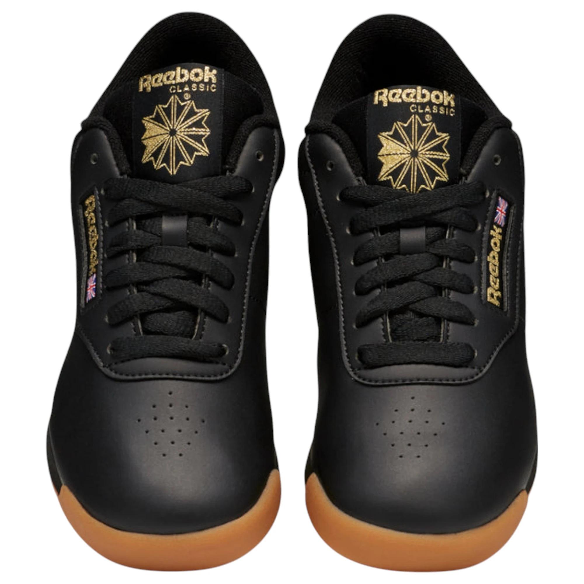 5 Reebok Womens Princess Casual Shoes BLACK/GUM, 5 of 9