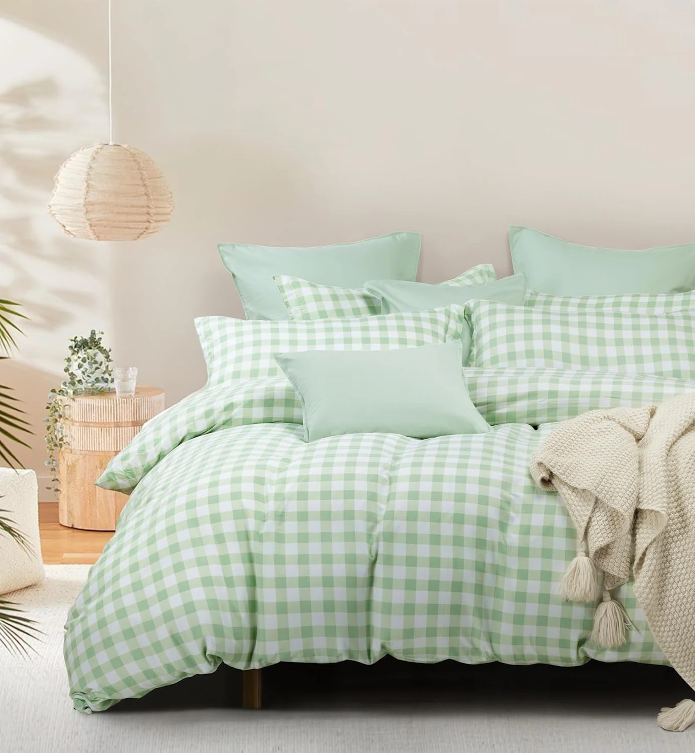 1 CleverPolly Printed Microfibre Reversible Quilt Cover Set - Eliza - King Bed, 1 of 4