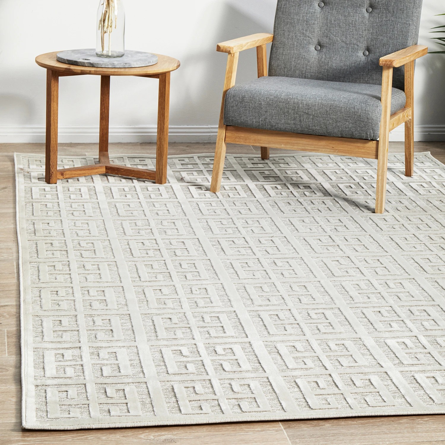 1 Common Ground Rugs Citadel Brenda 230x160cm - Medium Floor Rug - Natural White - Natural, 1 of 9