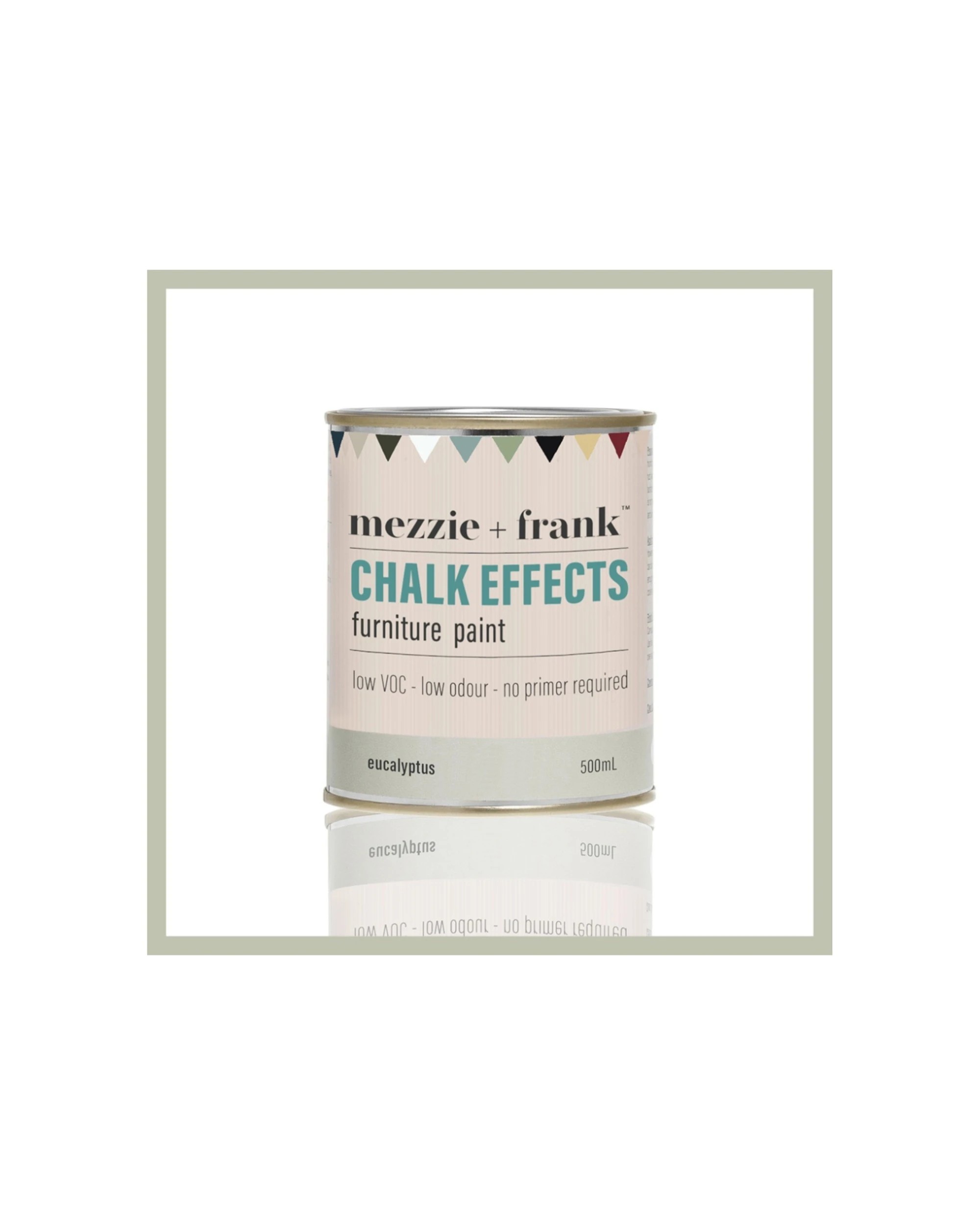 5 Mezzie+Frank Chalk Effect 0.5L Interior Water Based Furniture Paint Eucalyptus - Green, 5 of 7