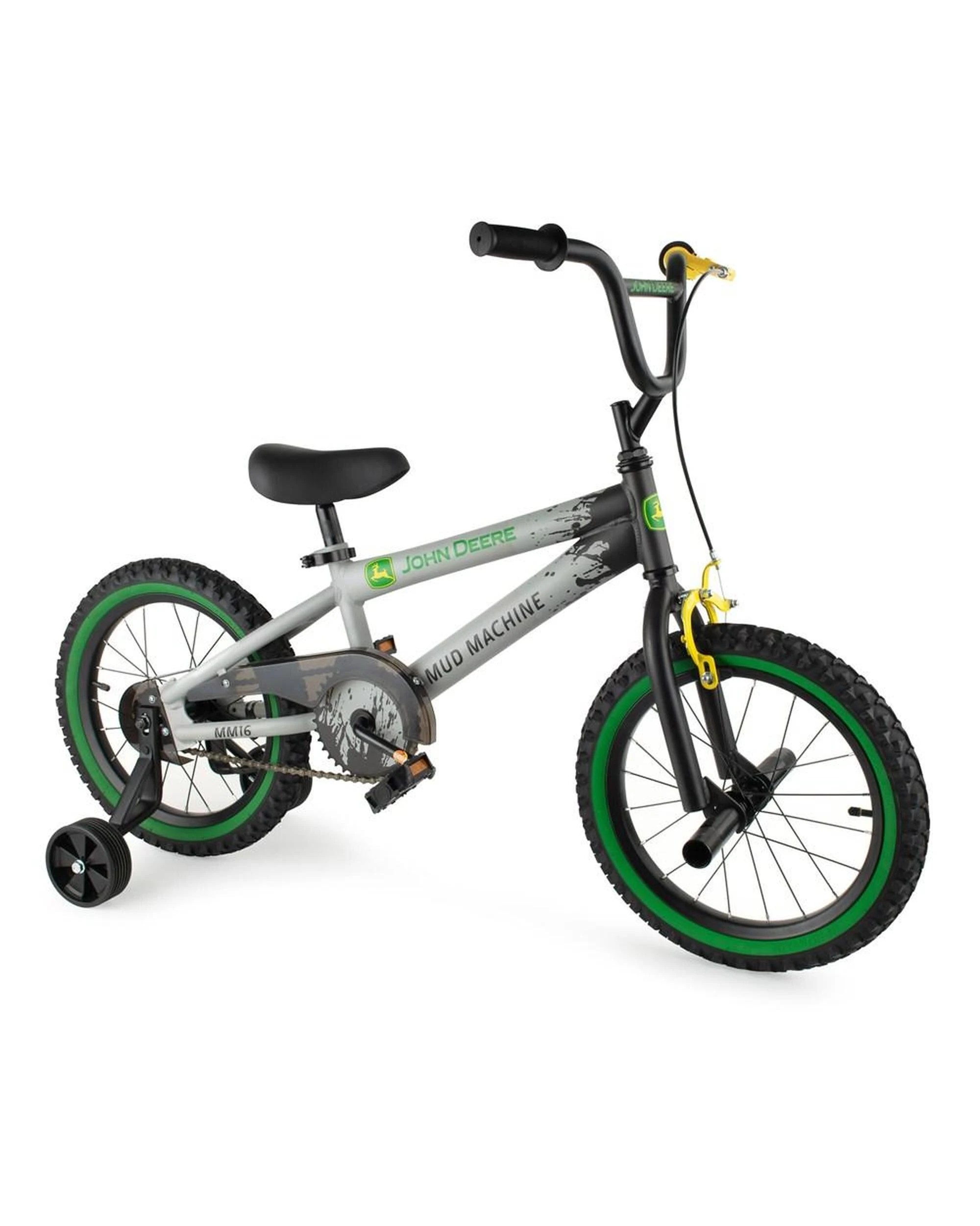 1 John Deere Mud Machine 16''  40cm BMX Bicycle w Training Wheels 4y, 1 of 5