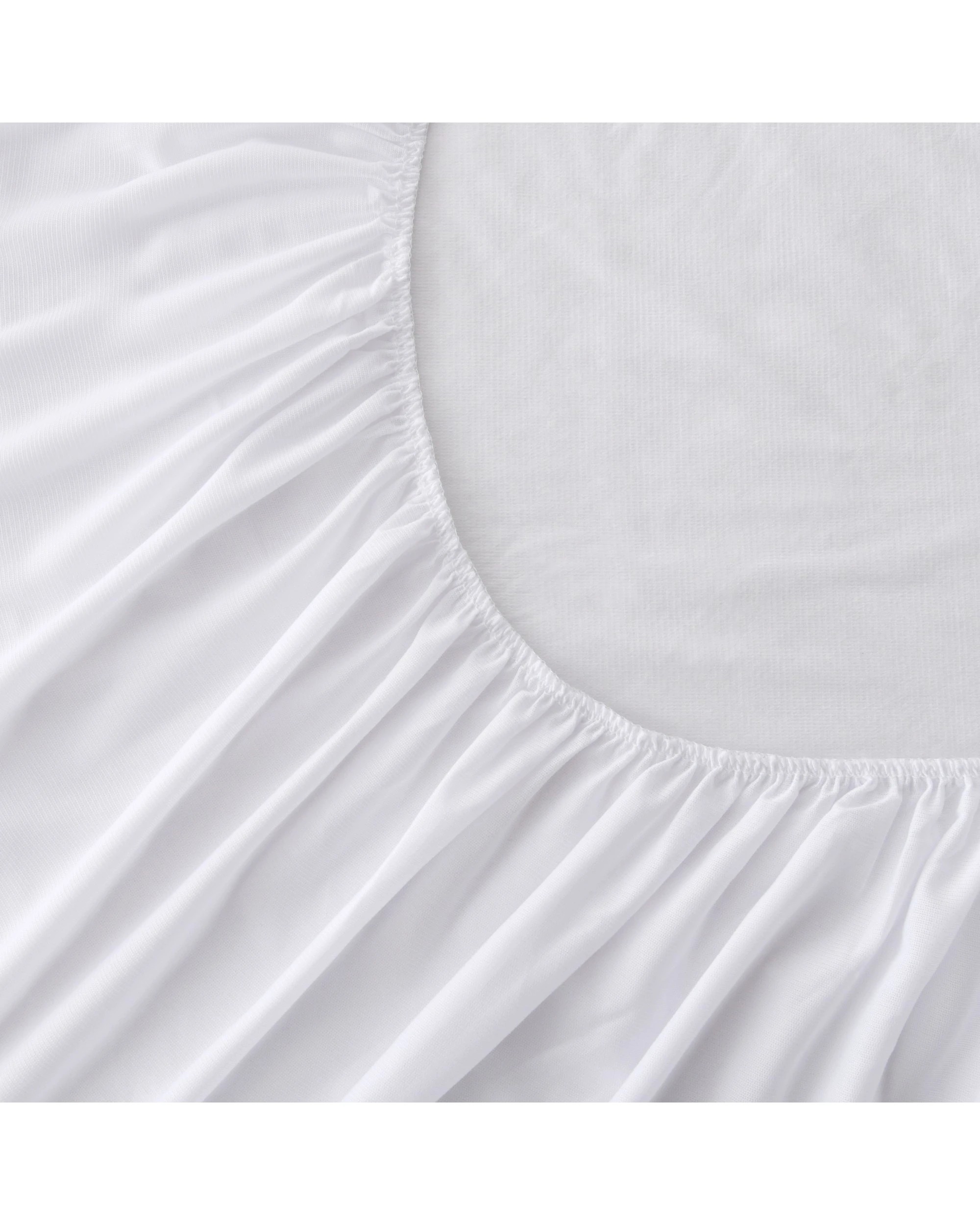 6 Dreamaker Cotton Terry Towelling Waterproof Mattress Protector - King Single Bed - White, 6 of 7