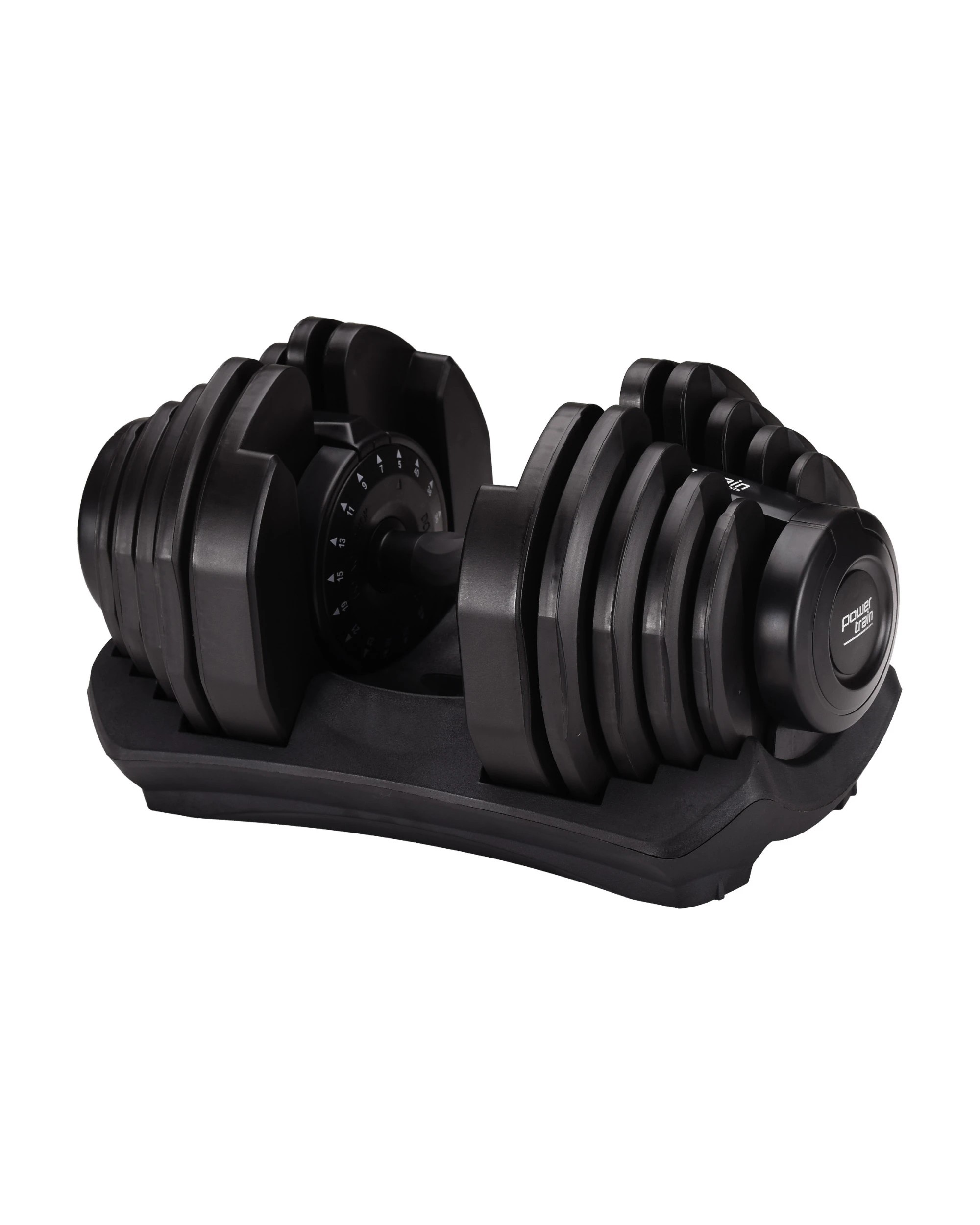 1 Powertrain 40kg Adjustable Dumbbell Home Gym Exercise Equipment Free Weights, 1 of 7